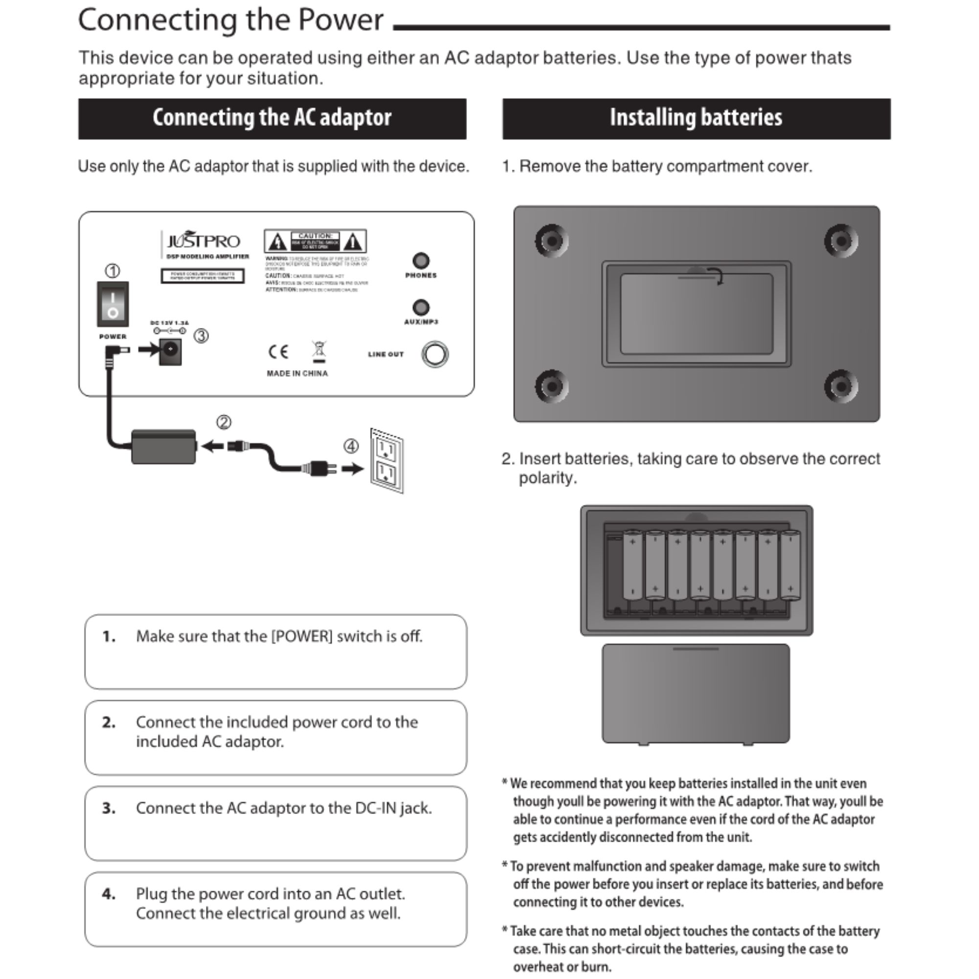 Just PRO MD15 Electric Guitar Amplifier