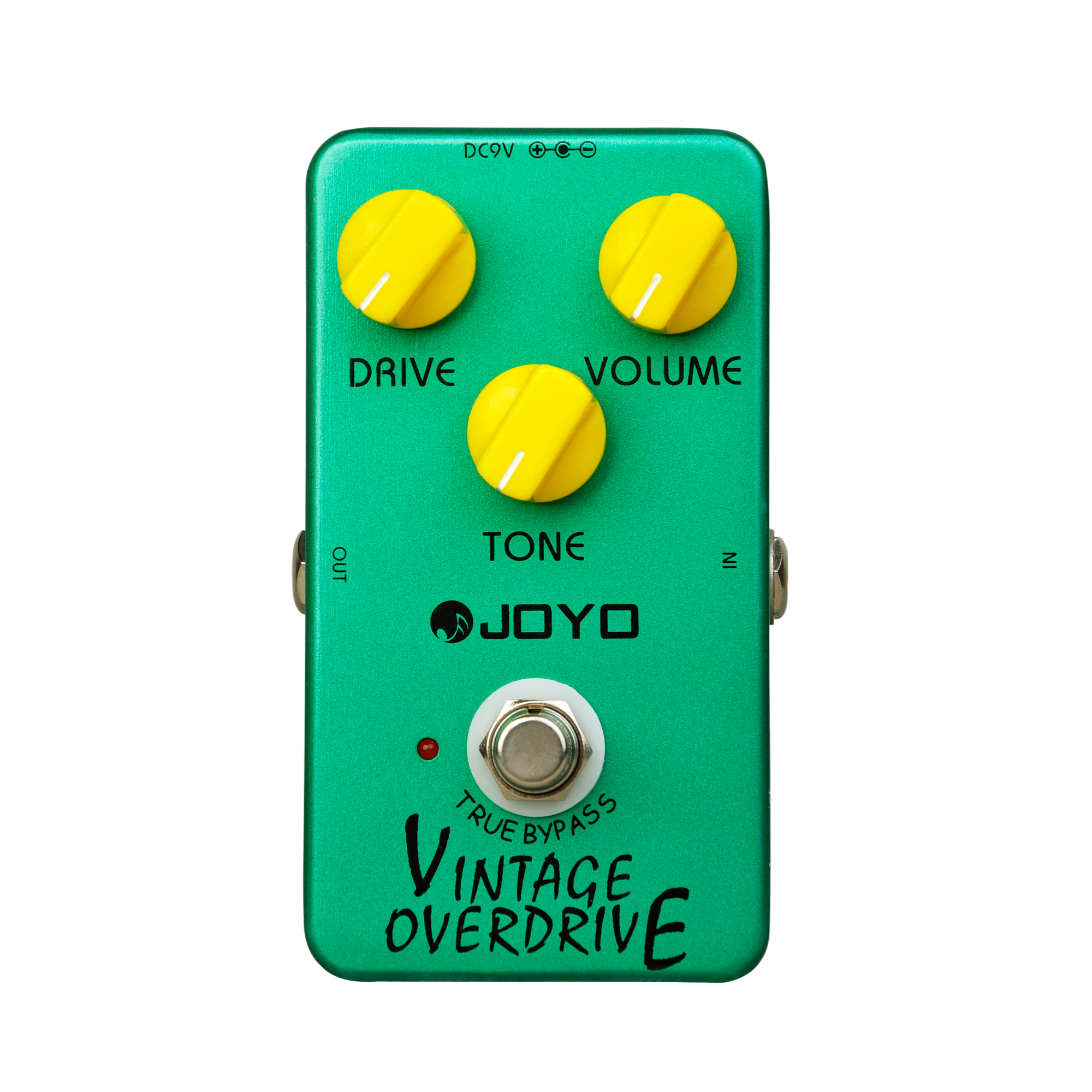 JOYO JF-01 Vintage Overdrive Guitar Effect Pedal - True Bypass DC 9V and Battery Supported