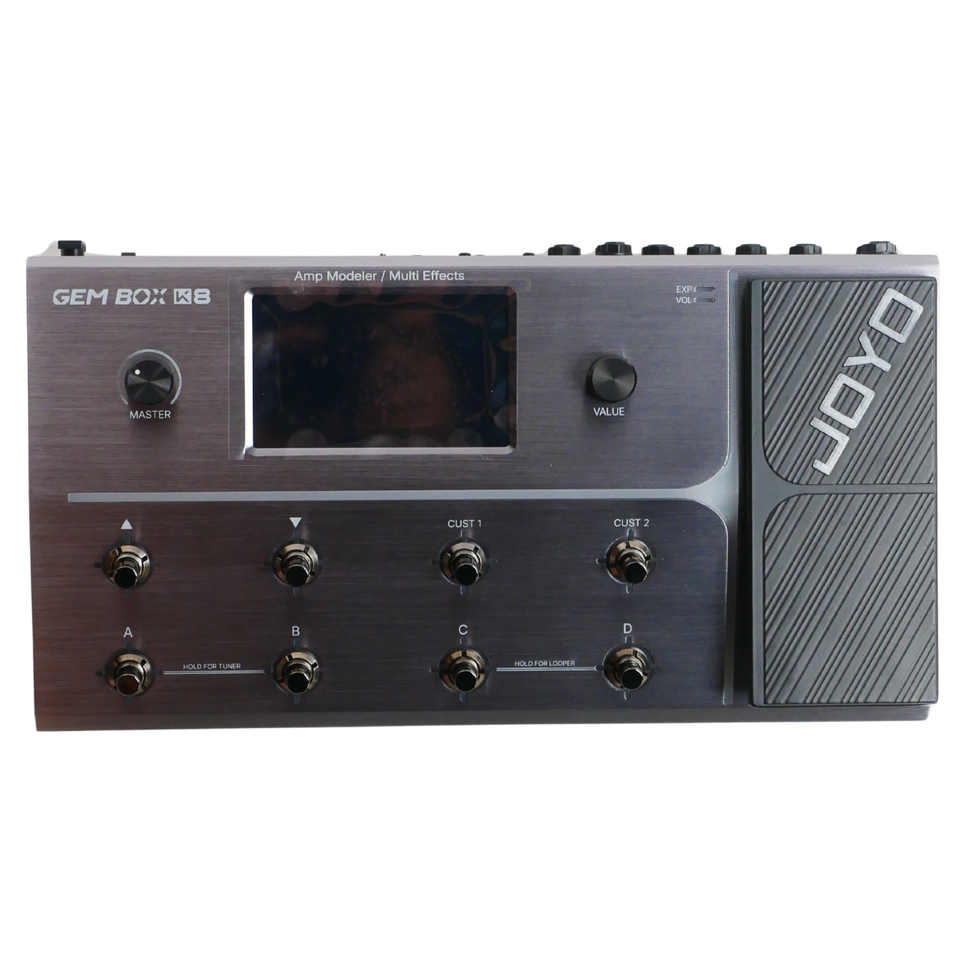 JOYO GEM BOX K8 Guitar Multi-Effects Processor Pedal with 5 Touchscreen 160 Effects 400 Presets Amp Modeling IR Loader Drum Machine USB Audio Interface All-in-One Pedalboard for StudioLive