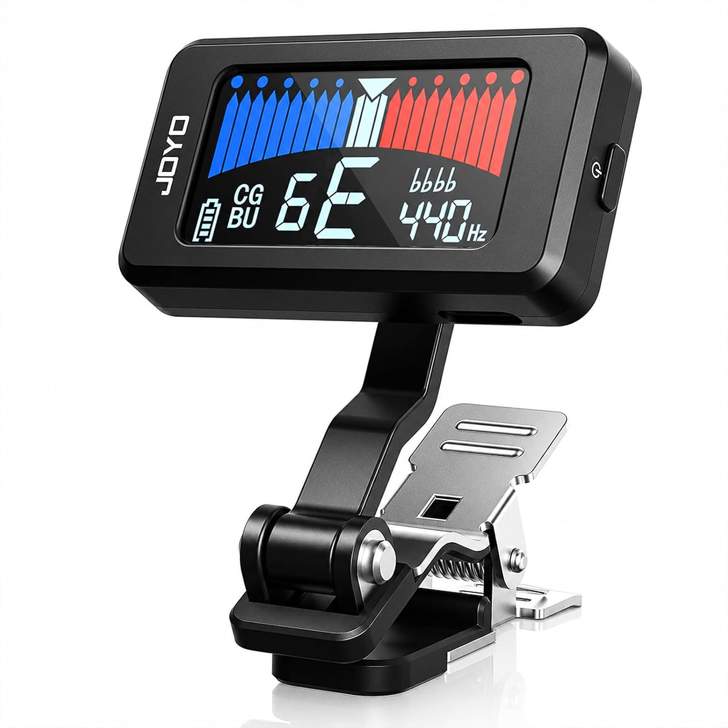 JOYO JT-480 Rechargeable Clip-On Chromatic Tuner Black