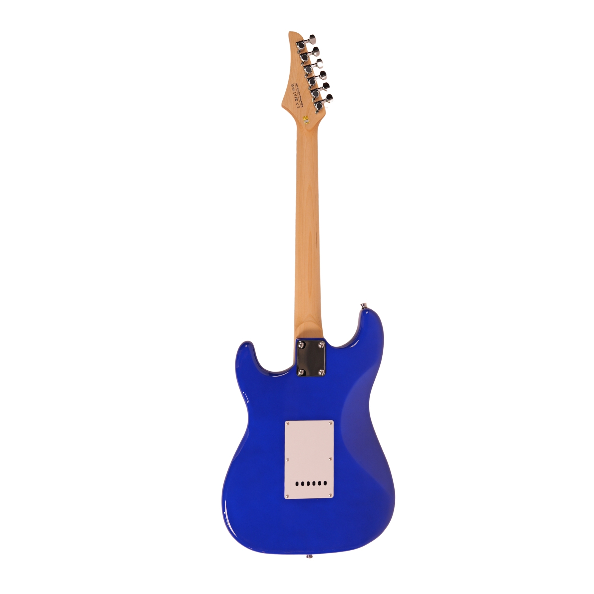 Leo Jaymz royal blue Beginner Electric Guitar Complete Kit with Portable Amp Padded Gig Bag Full Accessories Maple Neck SSS Pickups