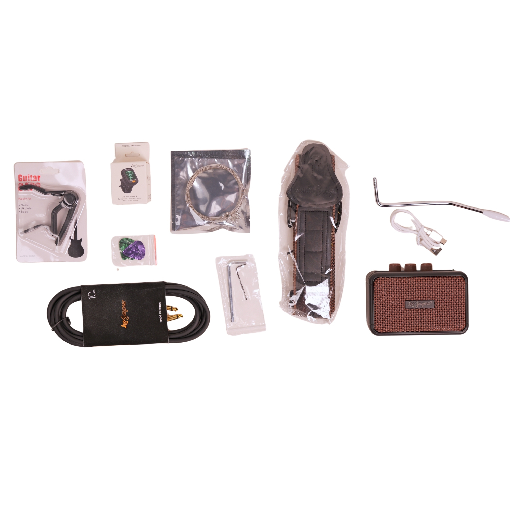 Leo Jaymz royal blue Beginner Electric Guitar Complete Kit with Portable Amp Padded Gig Bag Full Accessories Maple Neck SSS Pickups
