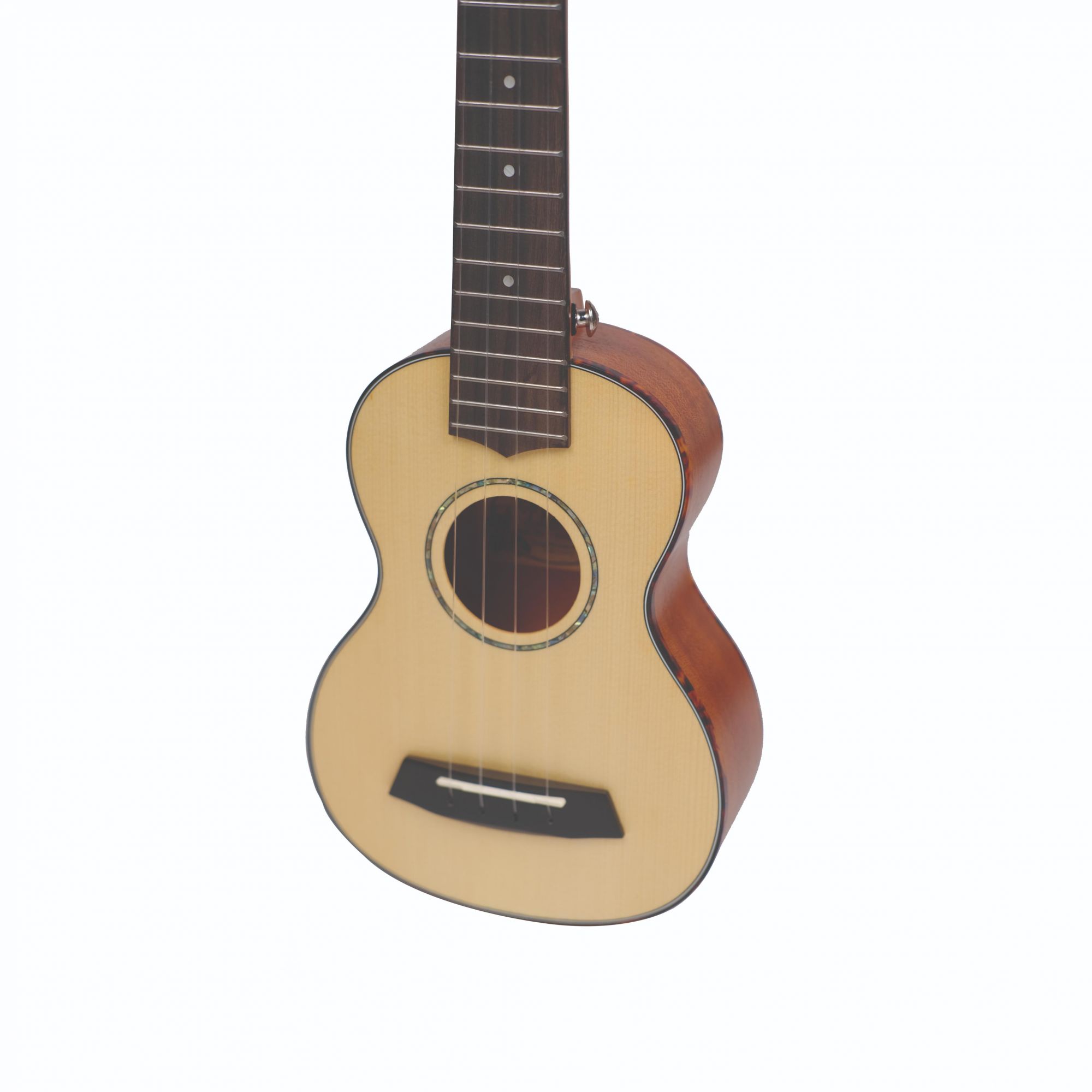 Enya Kaka KUS28D  Soprano Solid Engelman spruce Top Ukulele - Natural Finish