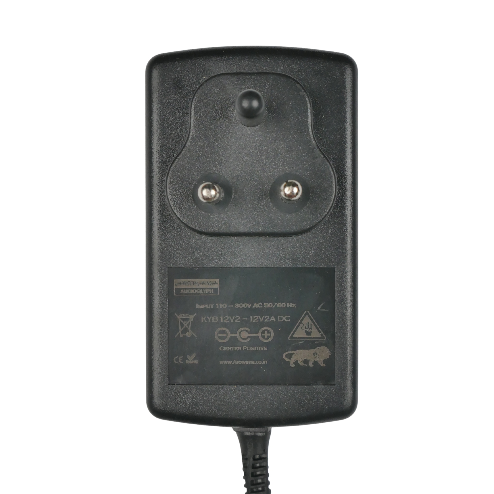 KYB12V2 Studio Grade Center Positive 12V 2A Power Supply for Keyboards Synths Preamps  other Audio Gear