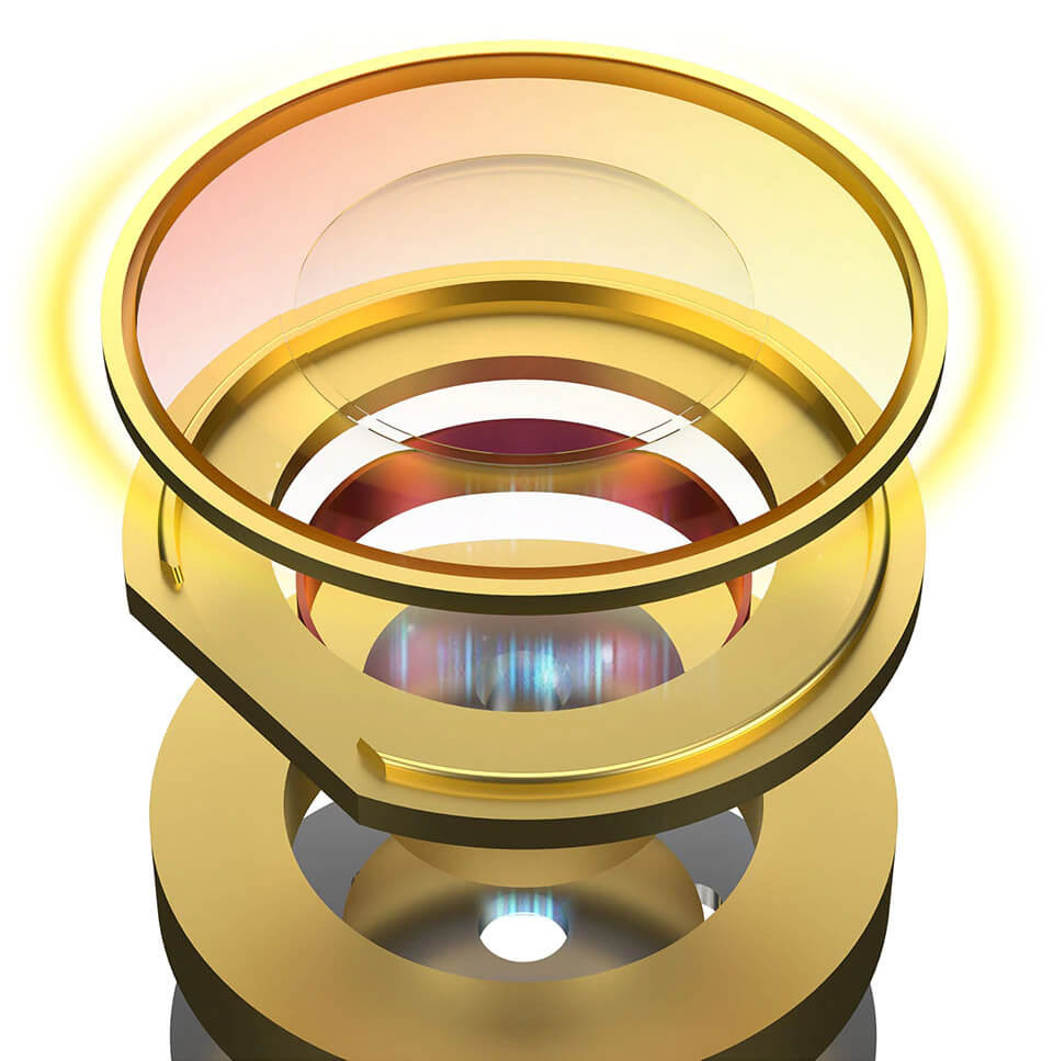 10mm dual-magnetic dynamic driver cutaway diagram for the KZ x HBB DQ6S