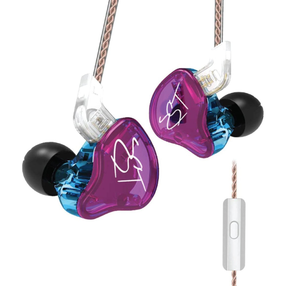 Image of KZ ZST Purple Hybrid In-Ear Monitor