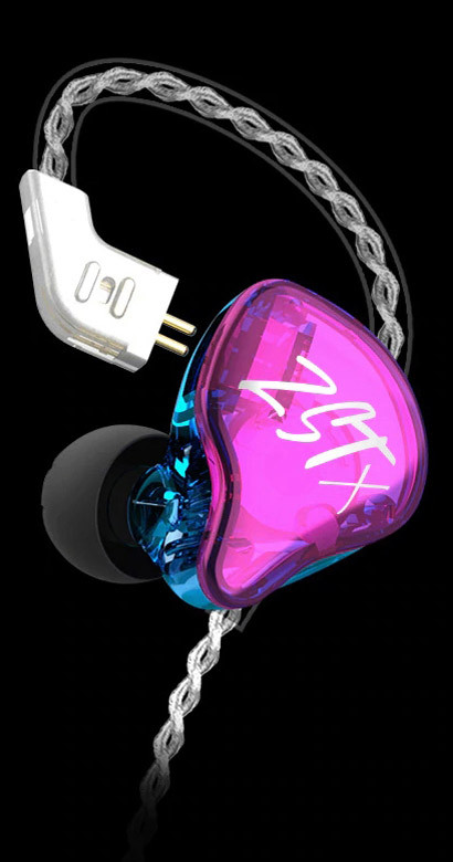 KZ ZST X Purple shell shown - Black colorway photo not independently confirmed