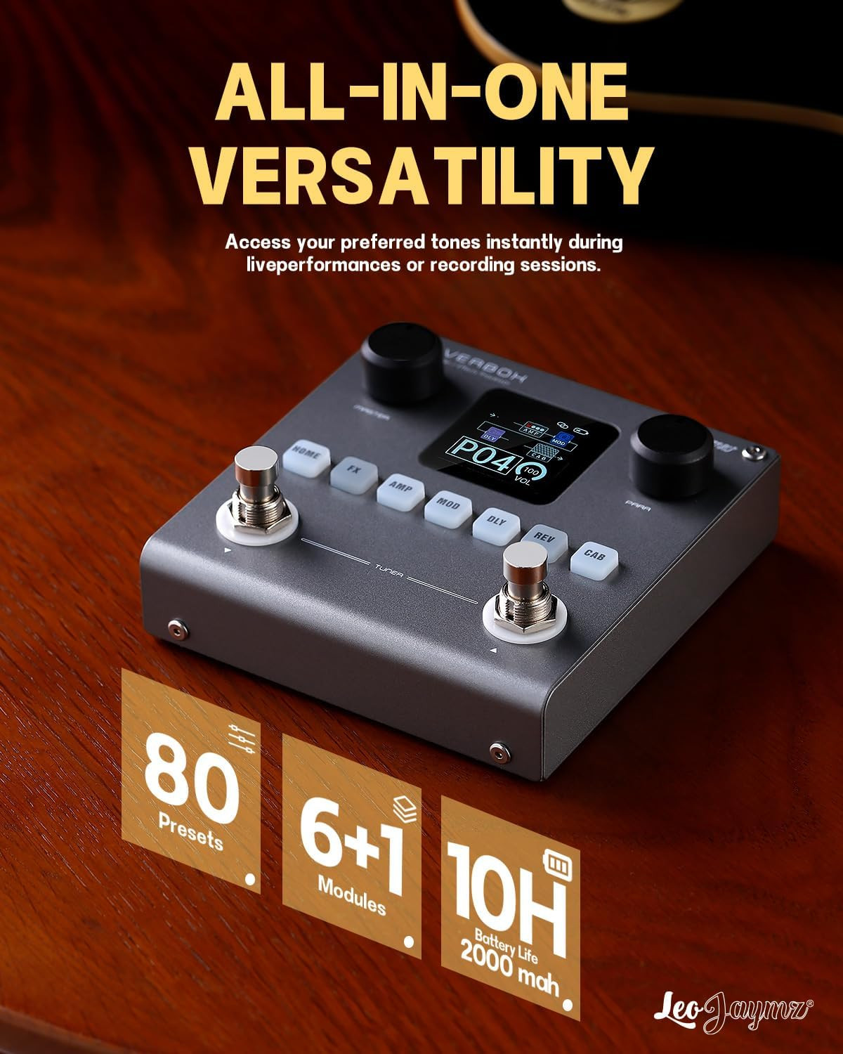Wireless Streaming Headphone Monitoring And A 10-Hour Battery