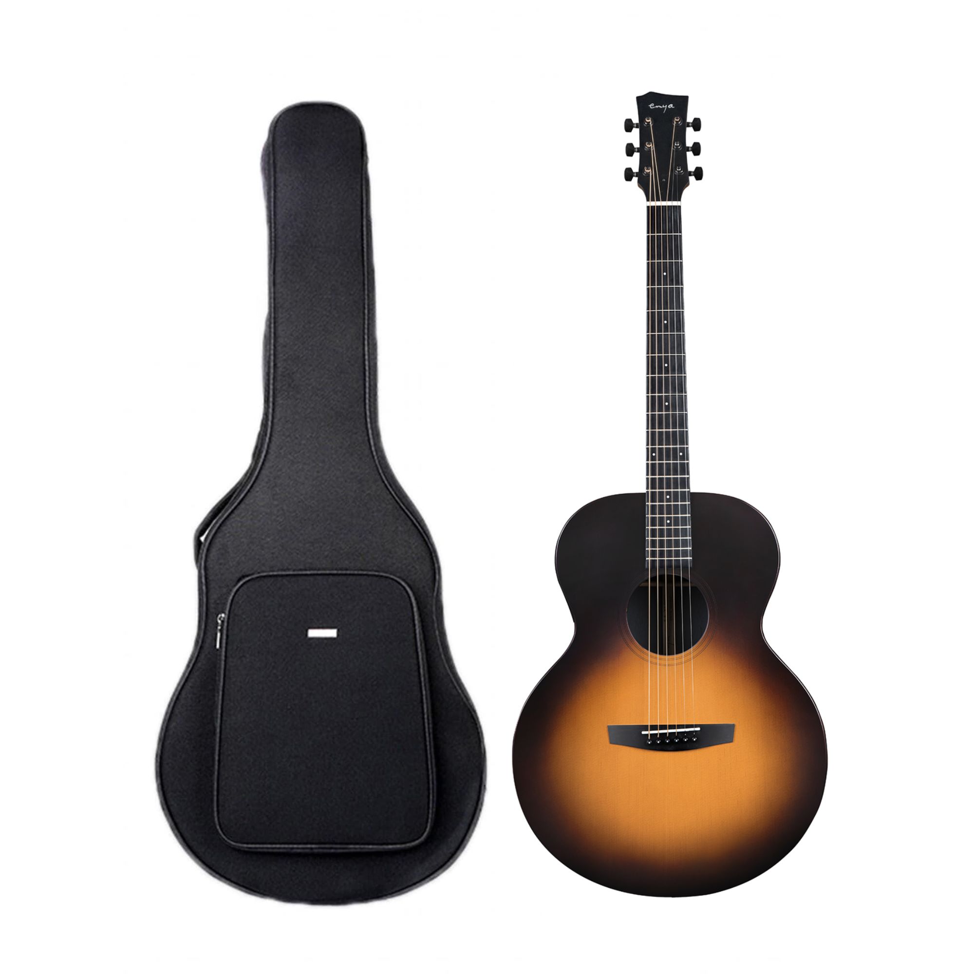 Enya EA-X1 PRO 41 Solid Top Acoustic Guitar- Sunburst Satin Finish