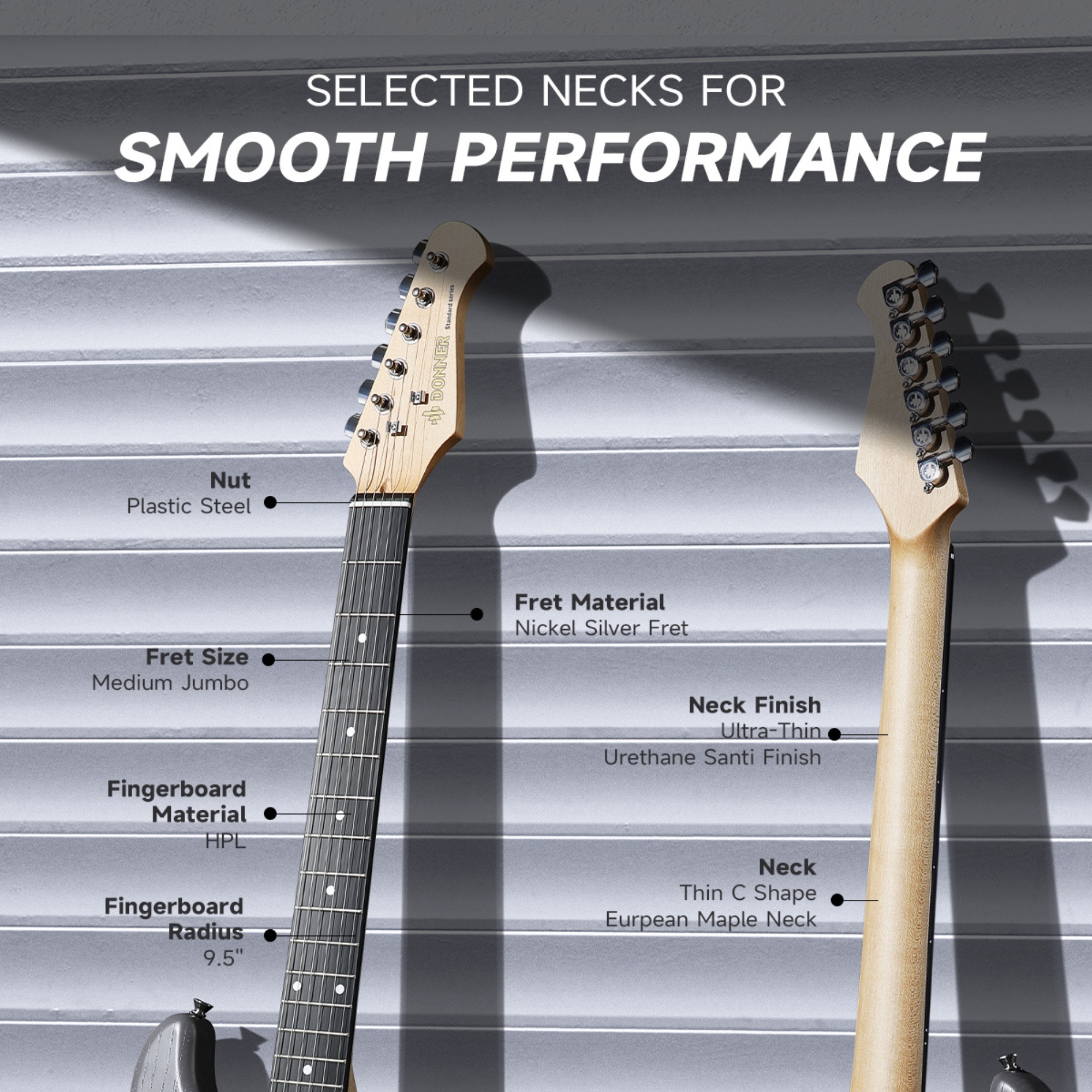 DONNER DST-80 Matte black Electric Guitar 39 Beginner Electric Guitar Kit with Amp Classic SSS Pickup Complete with Gig Bag Tuner Capo Strap Picks