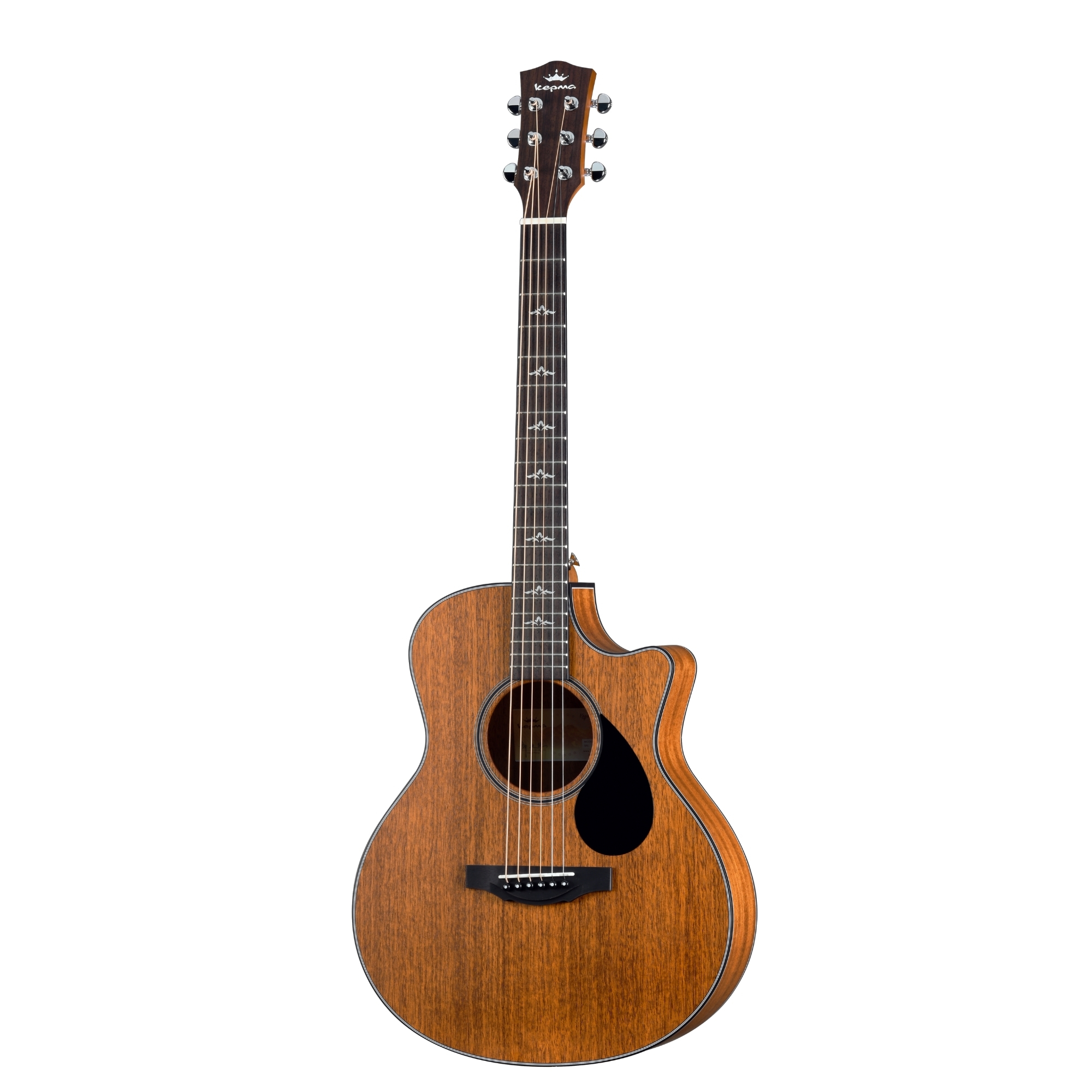 Kepma FC Mini M Elite Series 36 inch Solid Top Cutaway Travel Acoustic Guitar - Natural