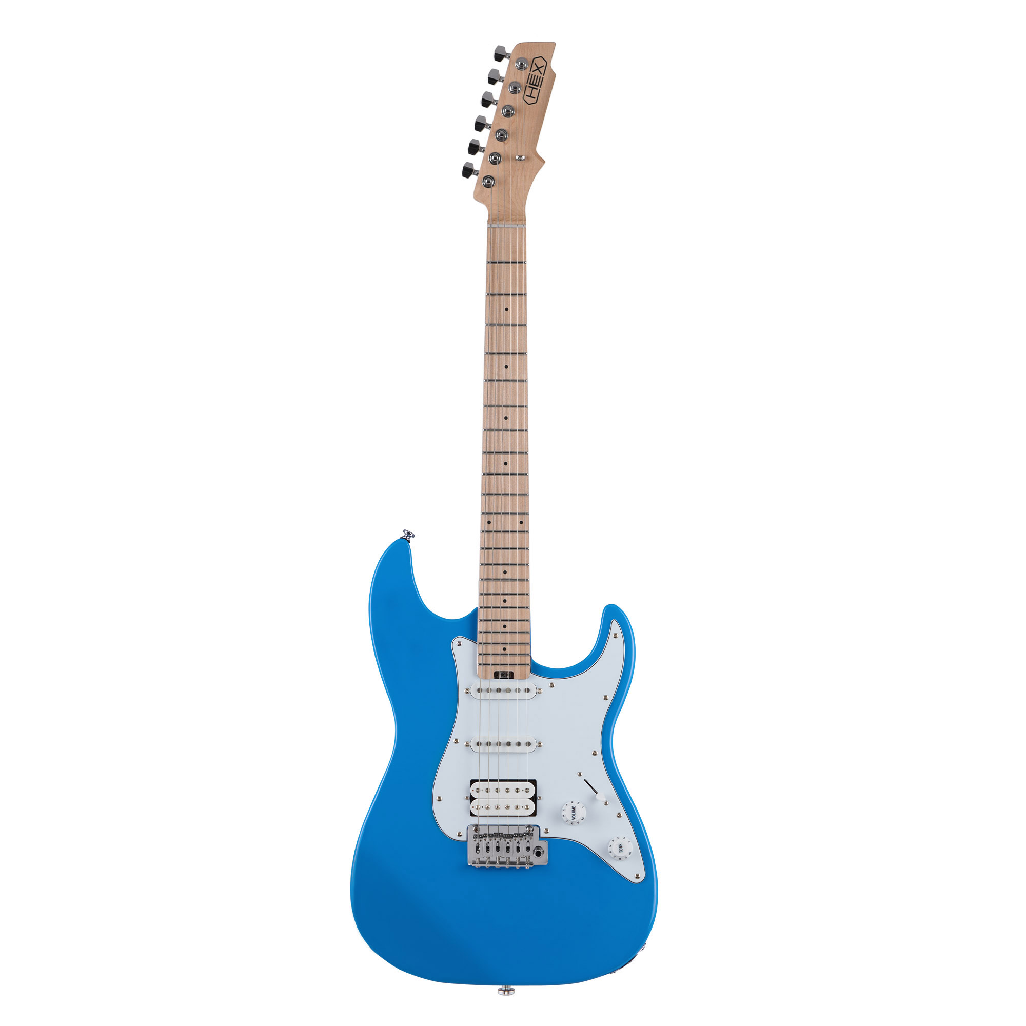 HEX E100GLB PLUS LAKE BLUE - STAINLESS STEEL FRETS