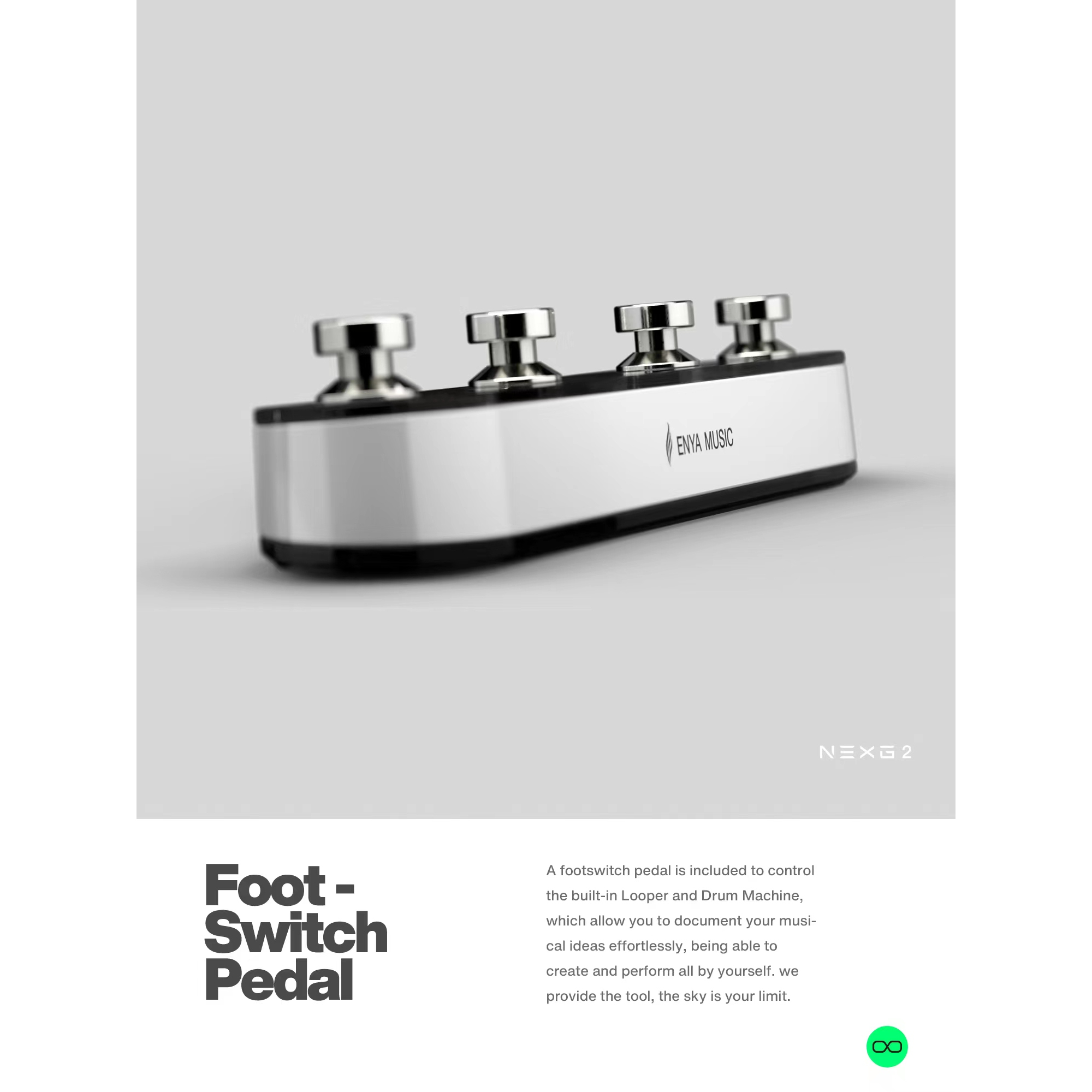 Enya NexG 2 Smart guitar White