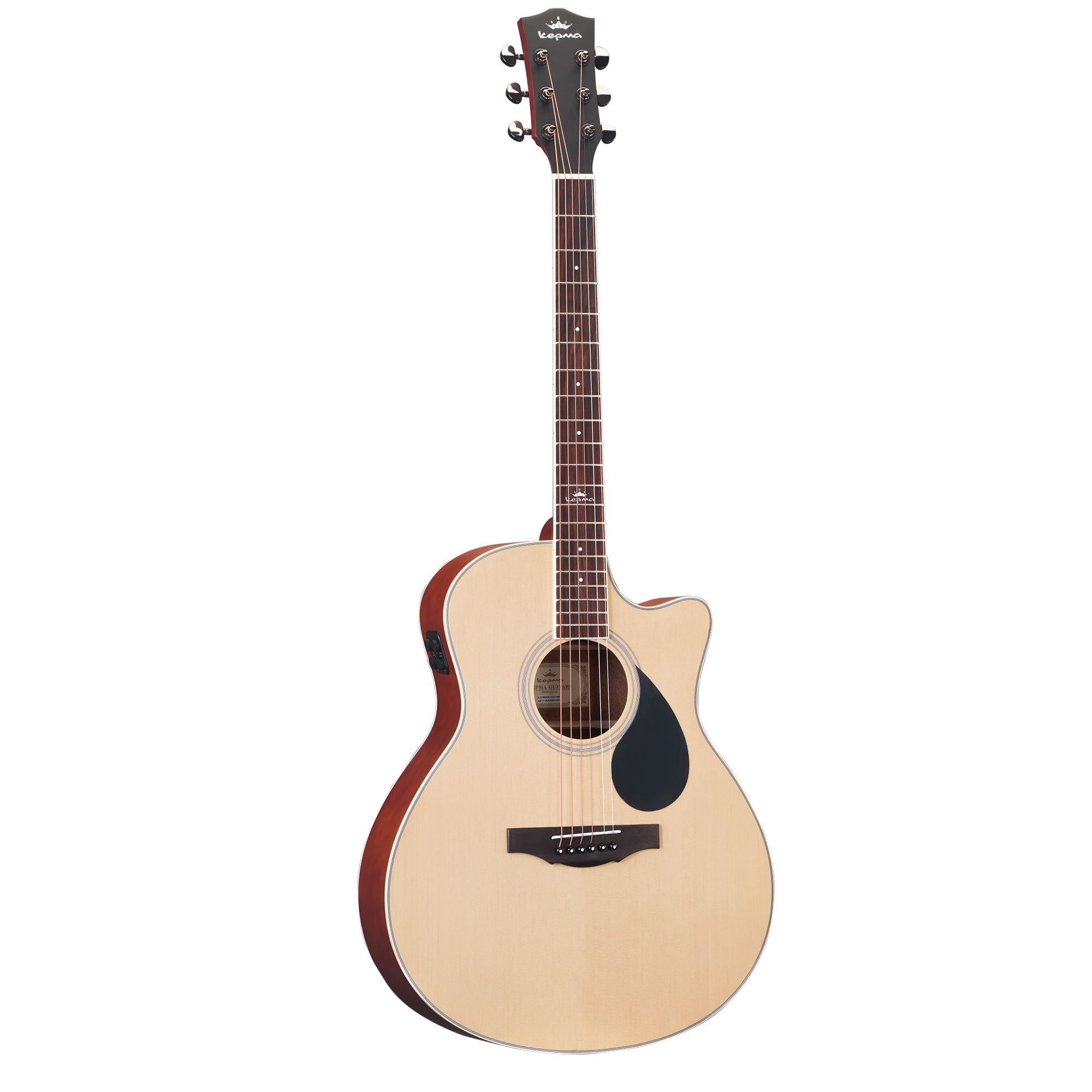 Kepma A1CE PRO TRANS K10- Semi acoustic Guitar- Natural Matt