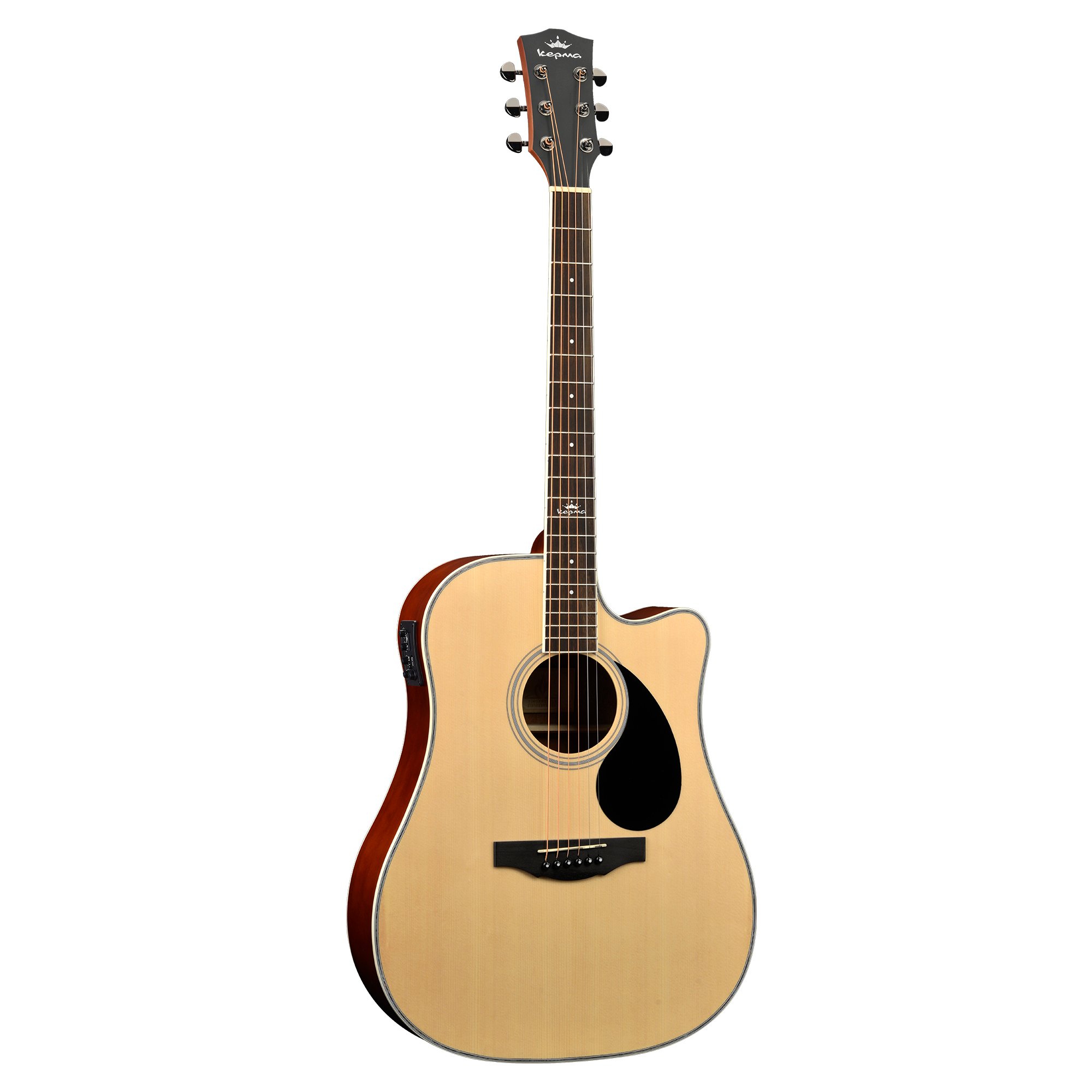 Kepma D1CE - Semi Acoustic Guitar- Natural Matt