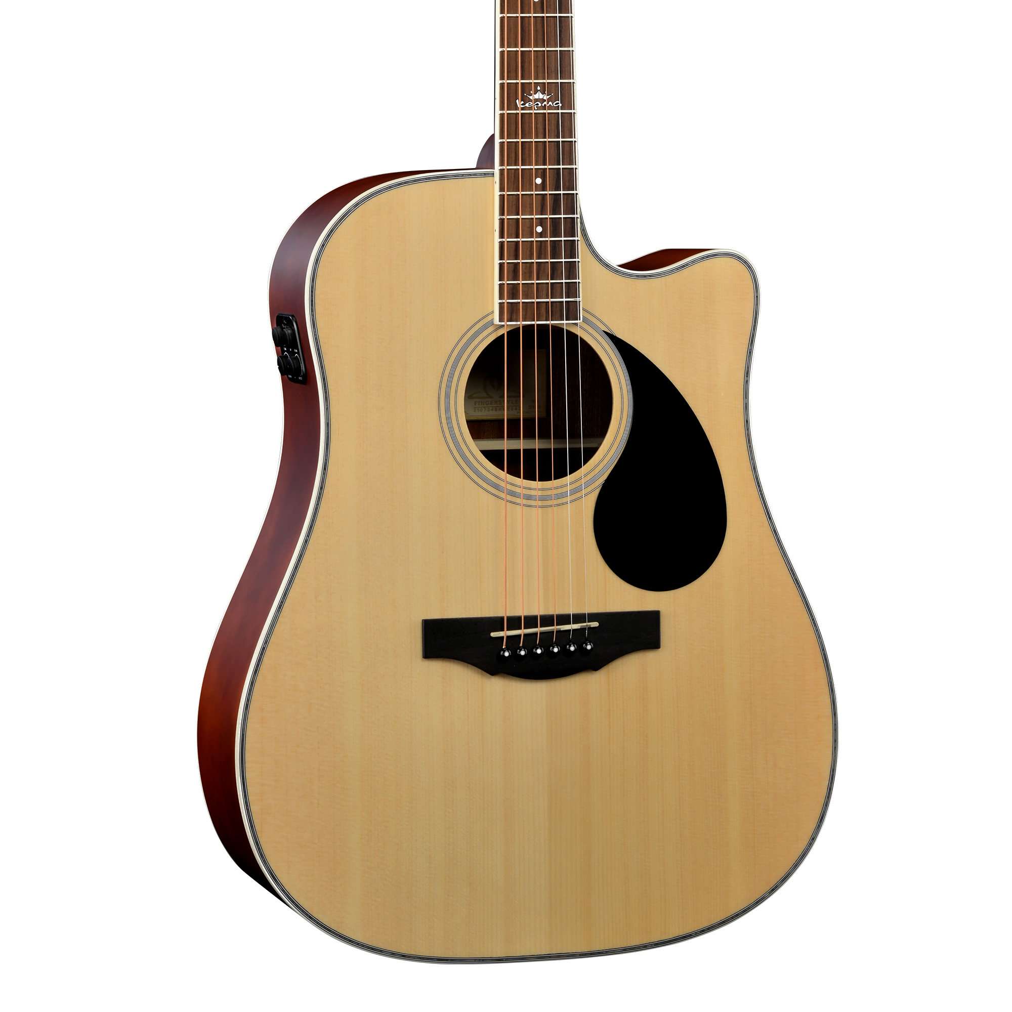 Kepma D1CE TRANS K10- Semi acoustic Guitar- Natural Matt