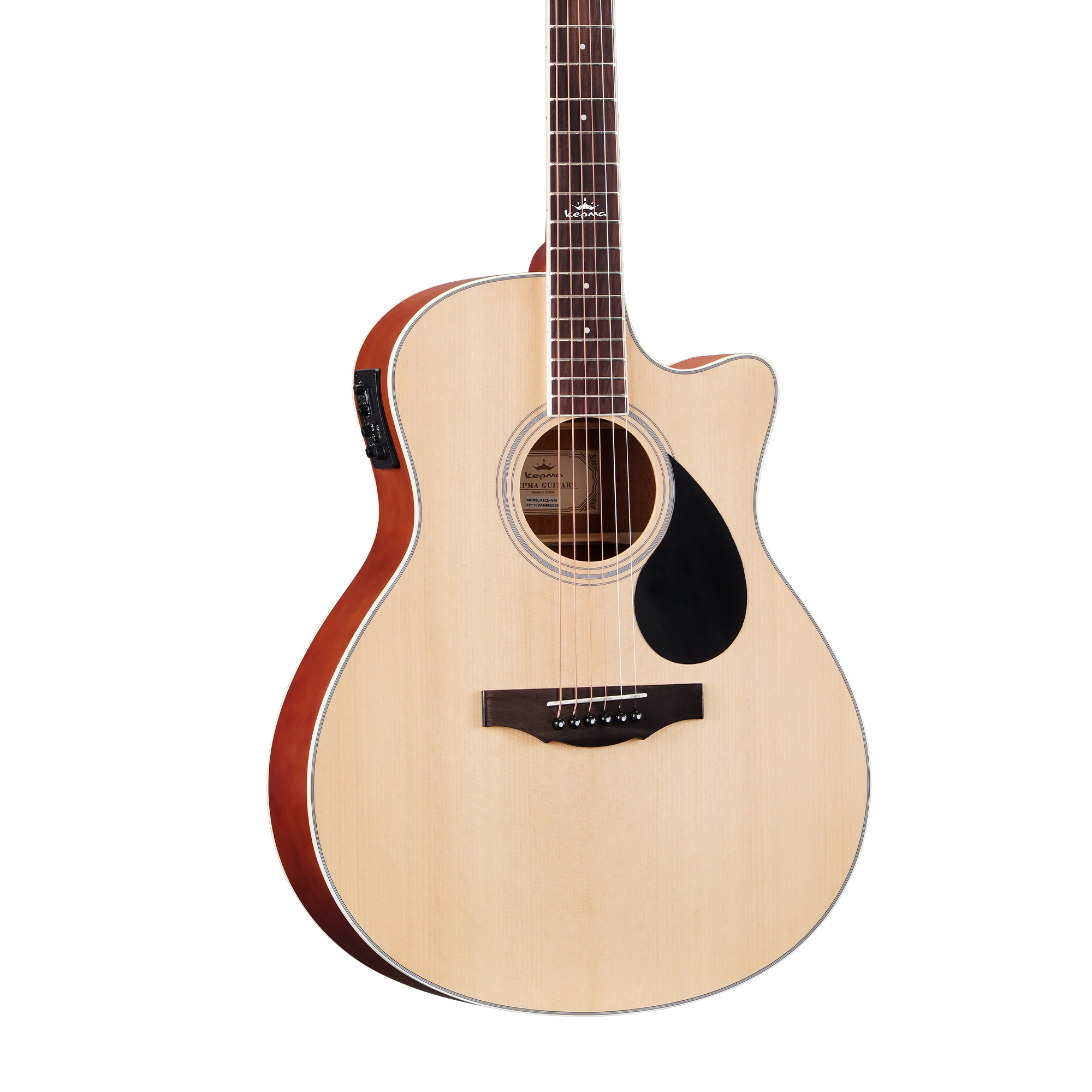 Kepma A1CE - Semi acoustic Guitar- Natural Glossy