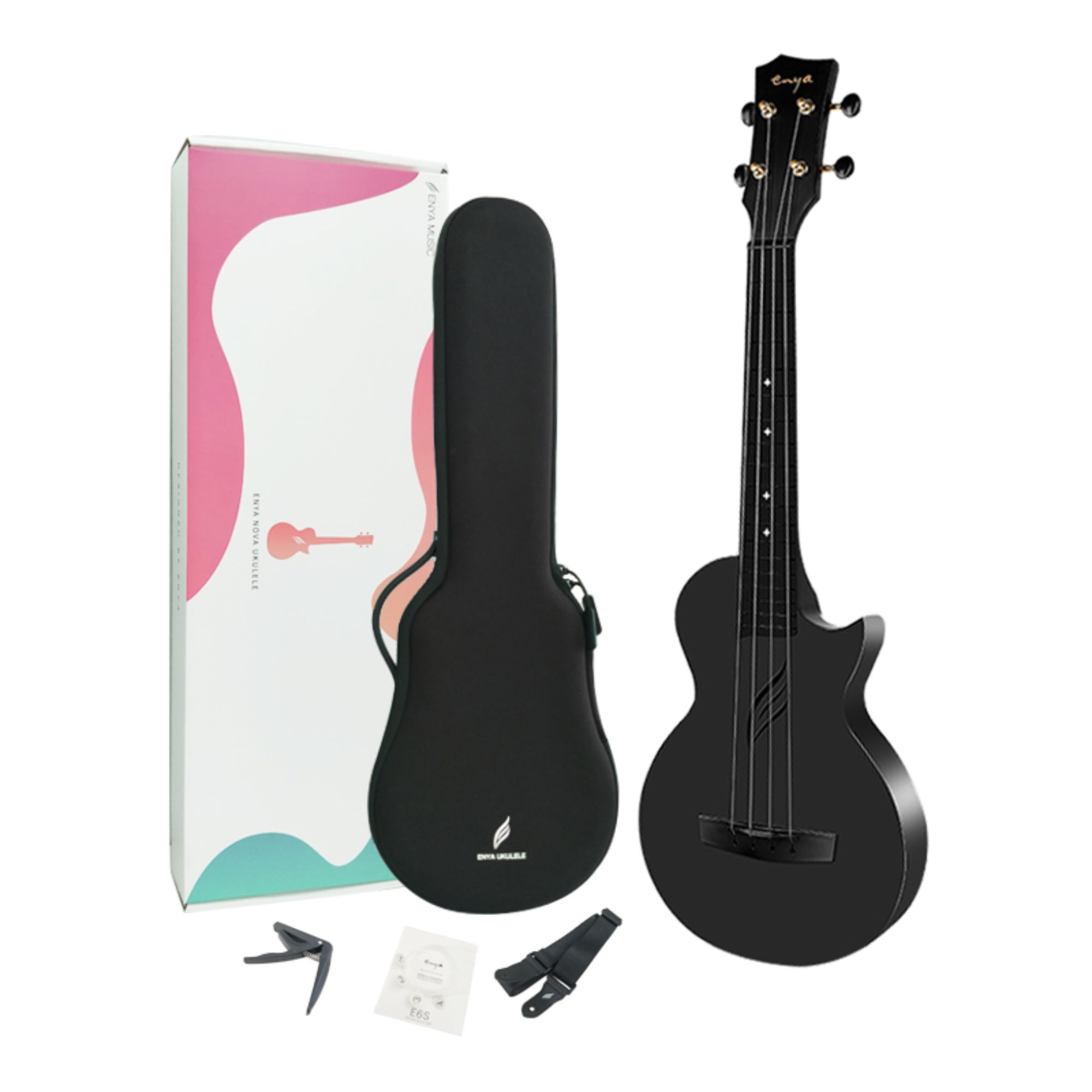 Enya Concert Nova U Carbon Fiber Travel Ukulele