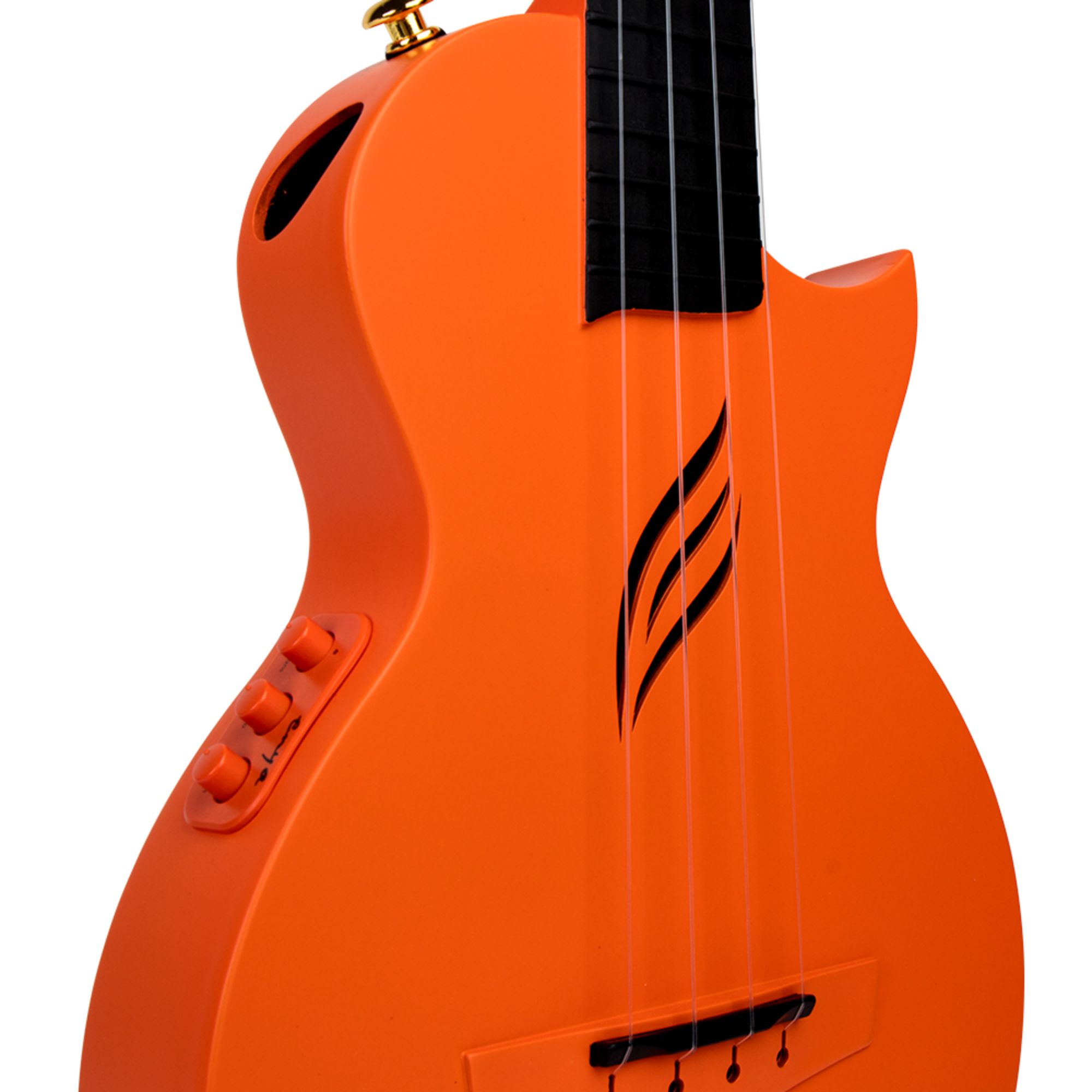 Enya Concert Nova UE Carbon Fiber Travel Ukulele with AcousticPlus- Orange