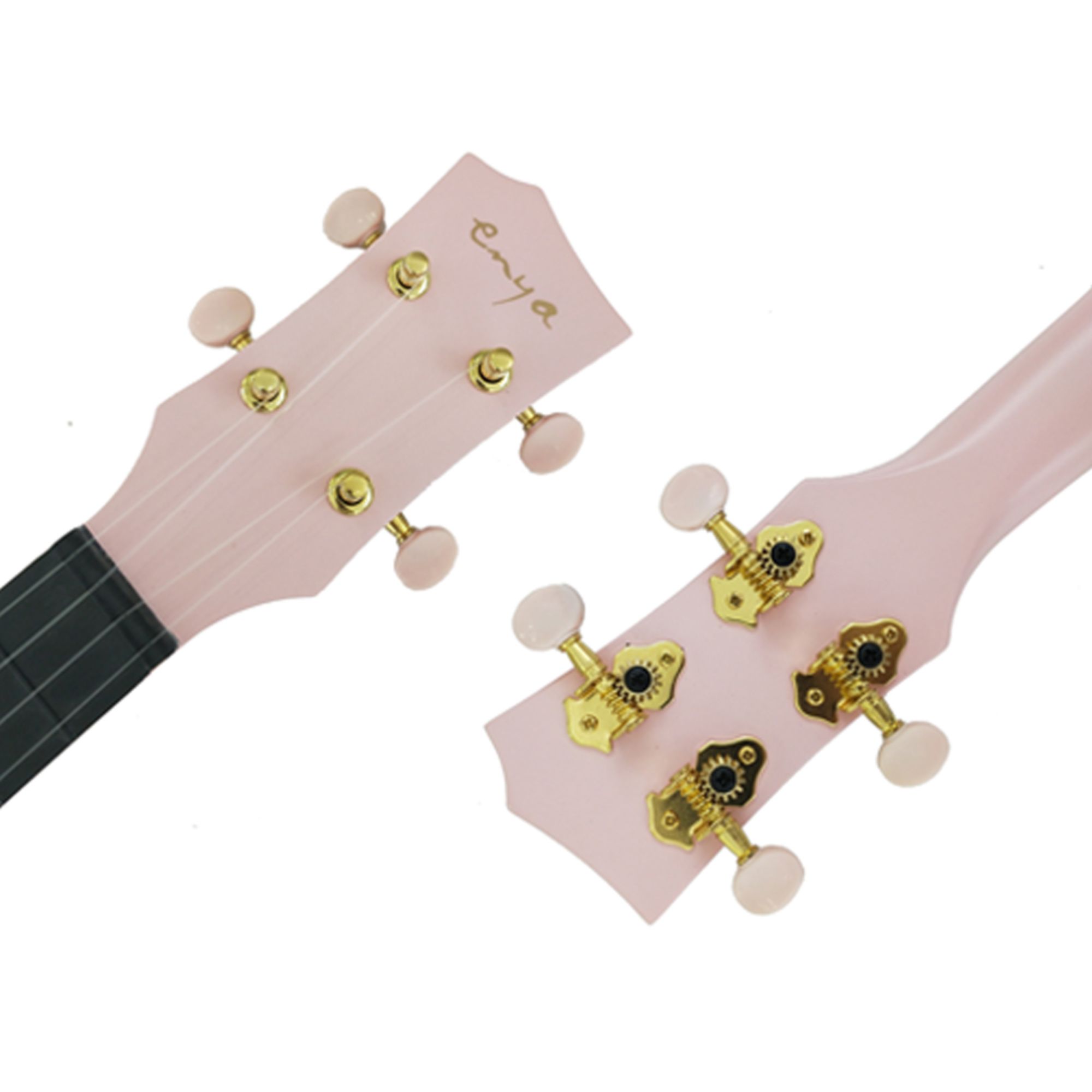 Enya Concert Nova U Carbon Fiber Travel Ukulele with AcousticPlus Pink