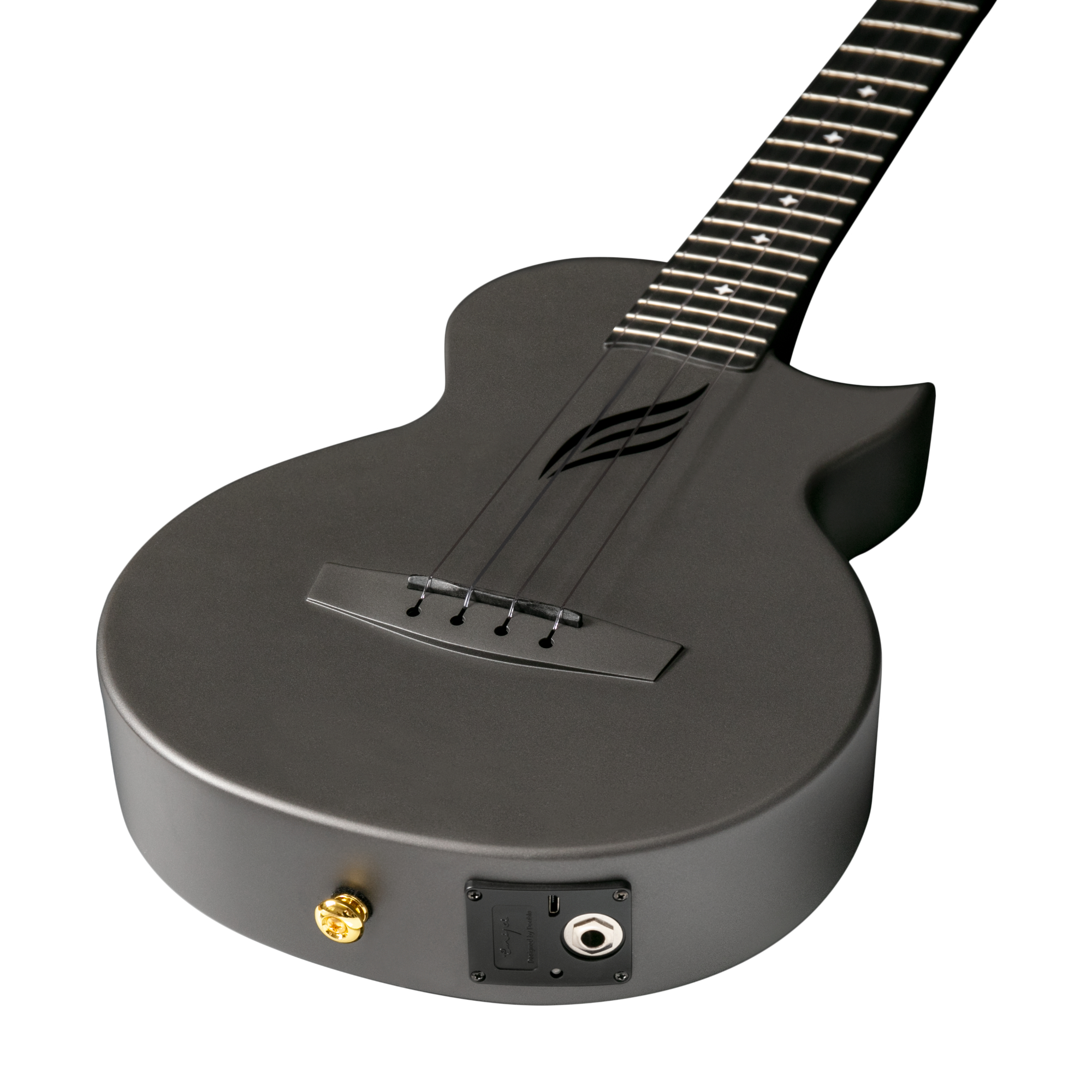 Enya Tenor Nova UE PRO Transacoustic Carbon Fiber Travel Ukulele- Black