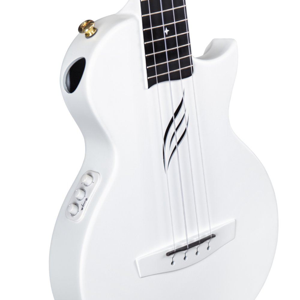 Image of Enya Tenor Nova UE PRO Transacoustic Carbon Fiber Travel Ukulele- White