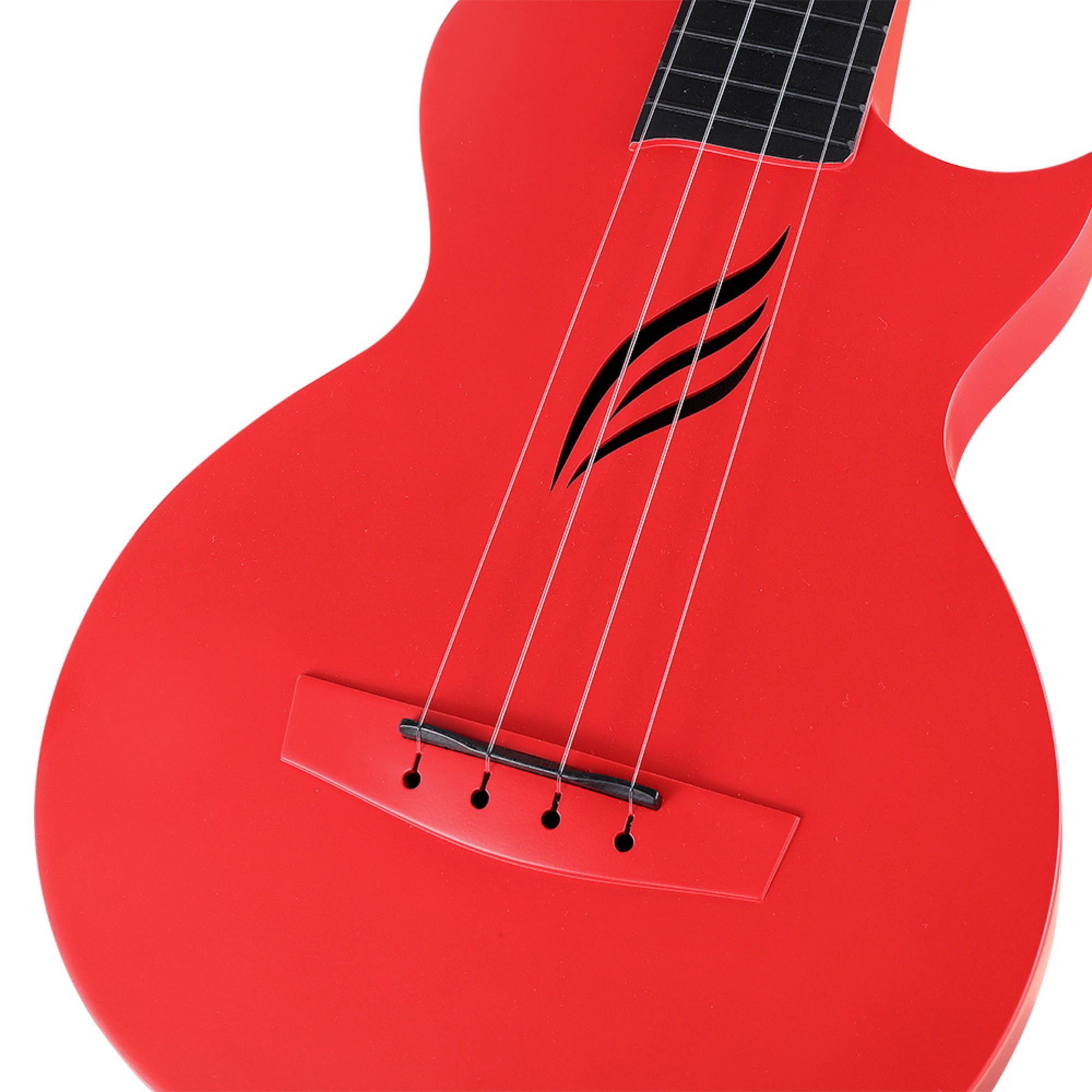 Enya Concert Nova U Carbon Fiber Travel Ukulele- Red