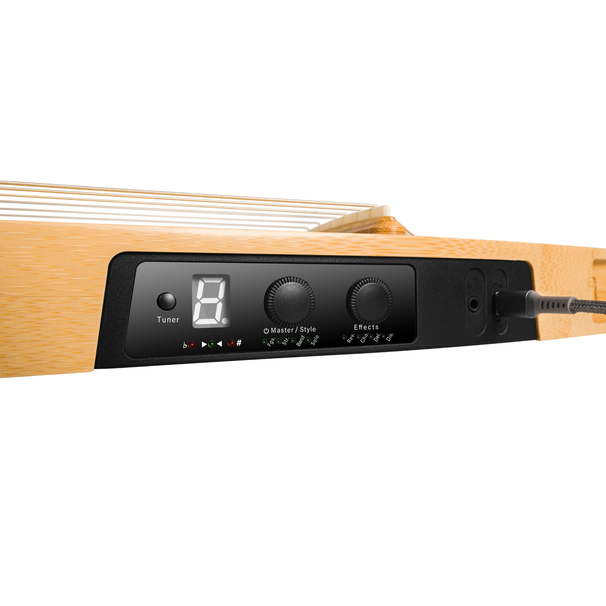 Natasha NBSG Nylon Silent Smart Guitar Bamboo