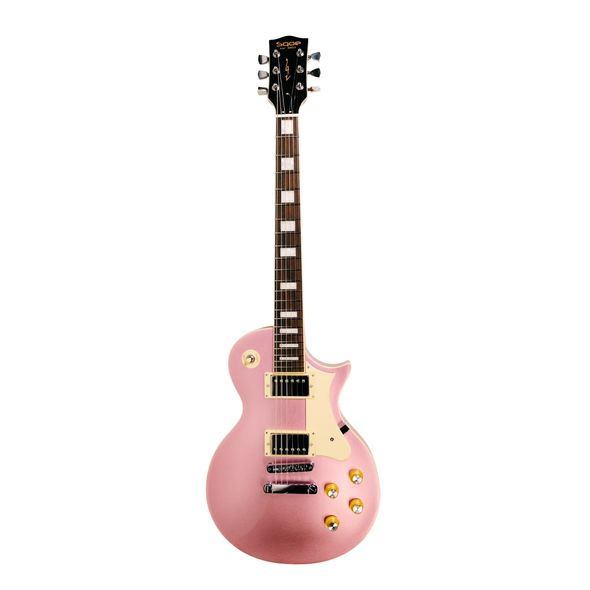 SQOE SELP110 Electric guitar Metallic pink Les Paul Style