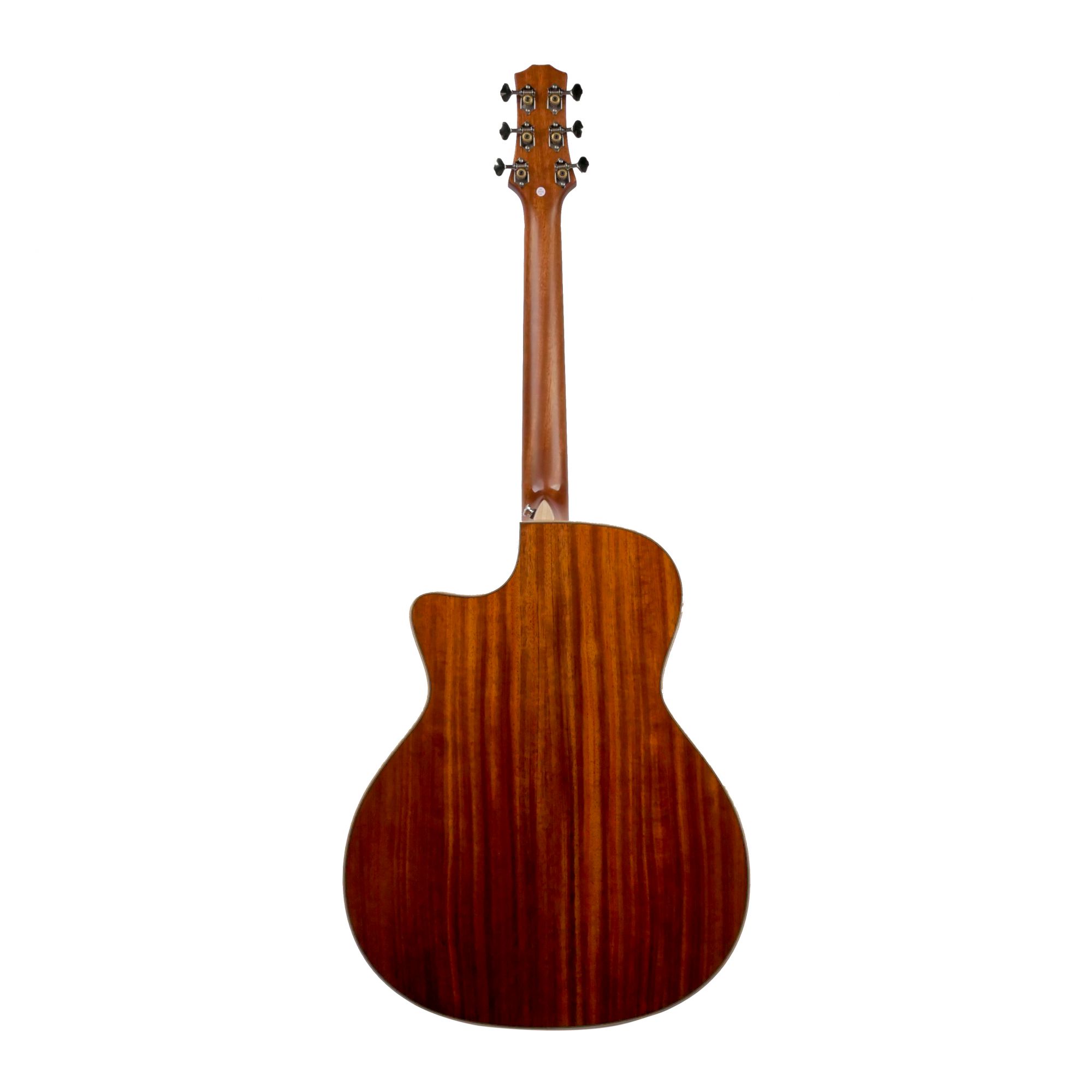 SQOE SQ-PFZL-FG Solid spruce top Acoustic guitar - Vintage Cherry red gloss