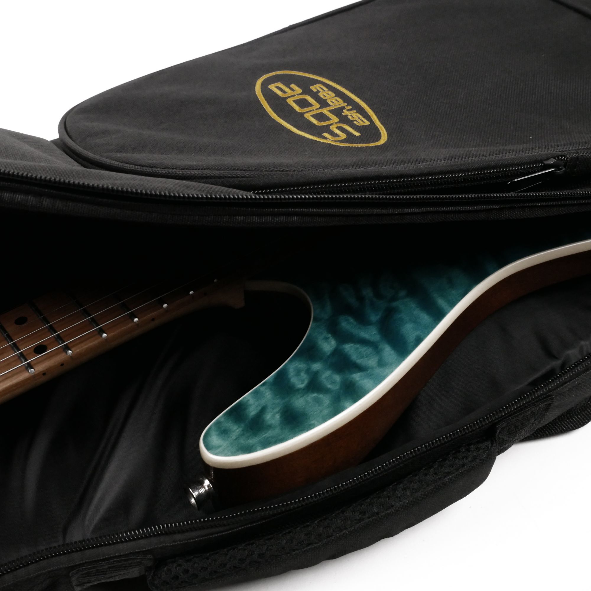 SQOE 12mm Padded electric guitar bag - Black QB-DB