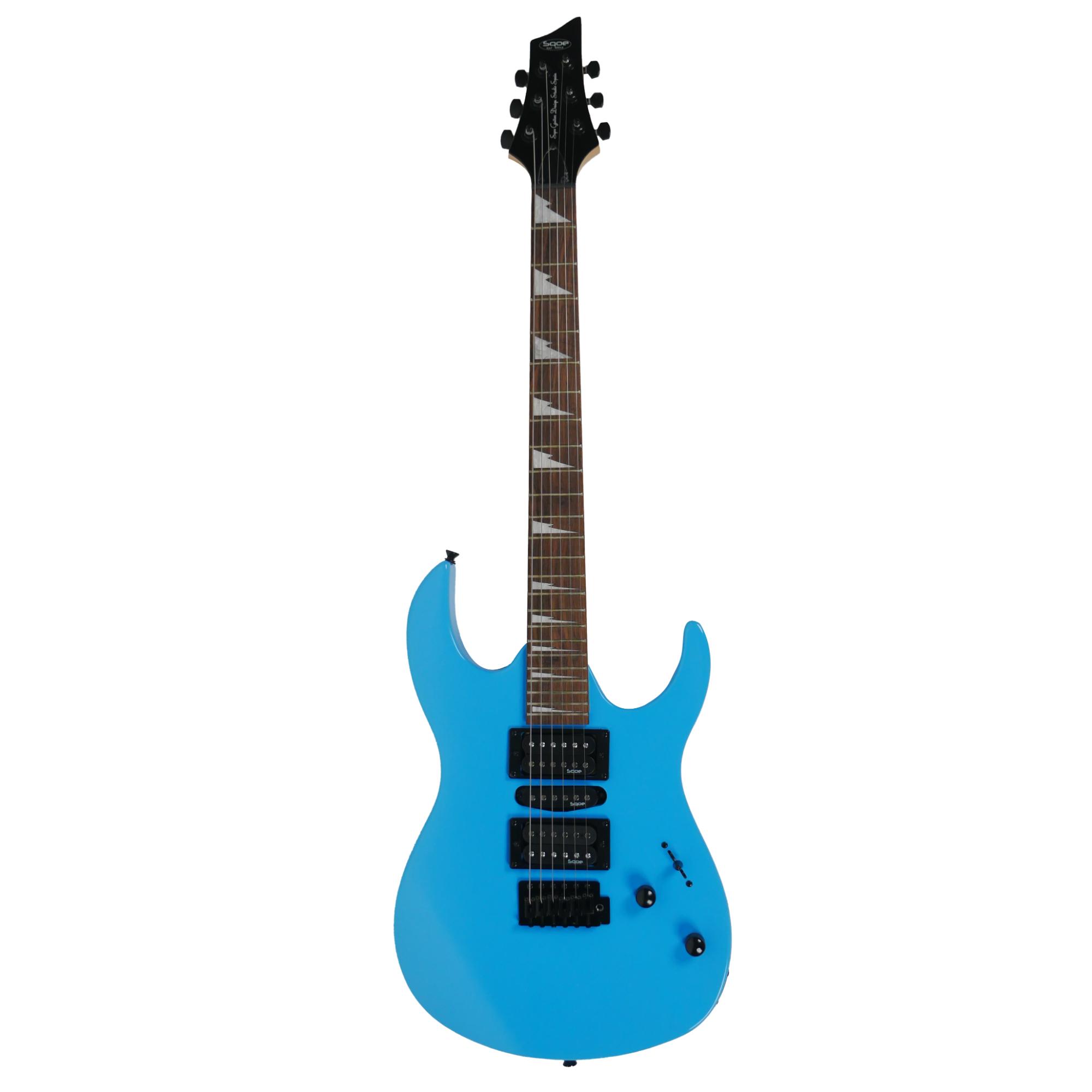 SQOE SEIB370 Sky Blue Super Strat series