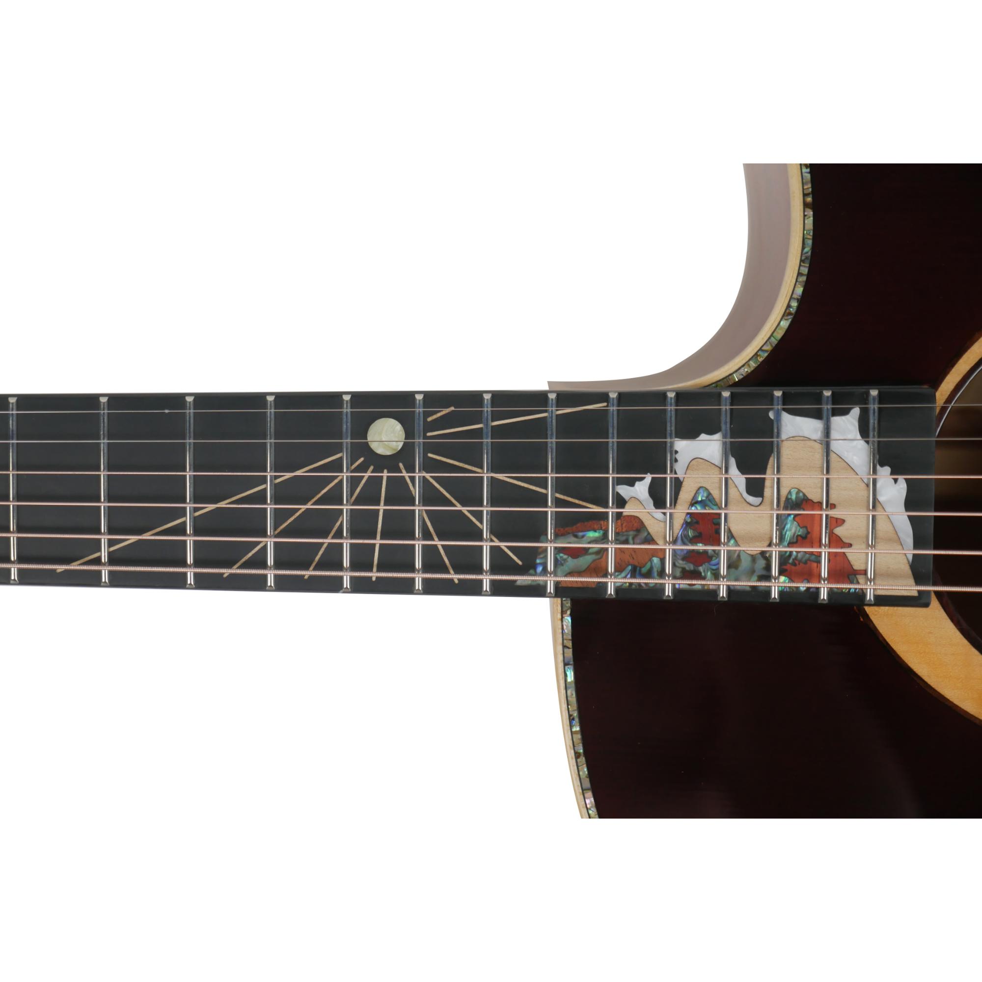 SQOE SQ-PFZL-A8FG All solid Acoustic guitar with kit