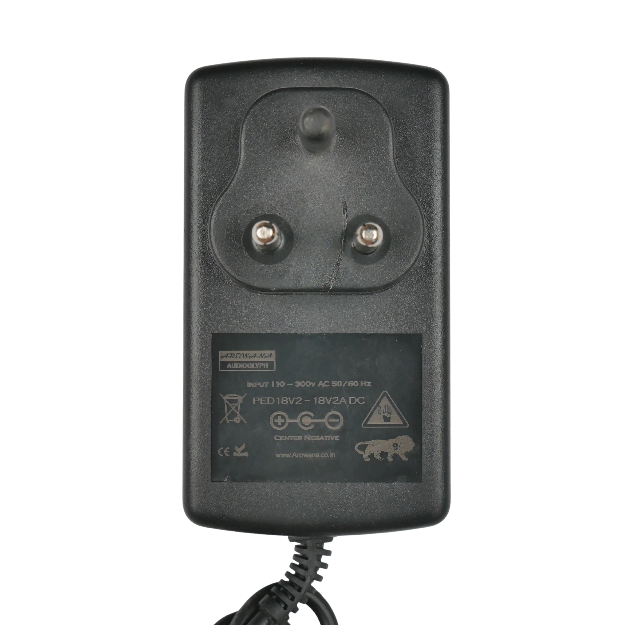 Arowana PED18V2A Guitar Pedals Preamp Power Supply 18v 2A Center Negative