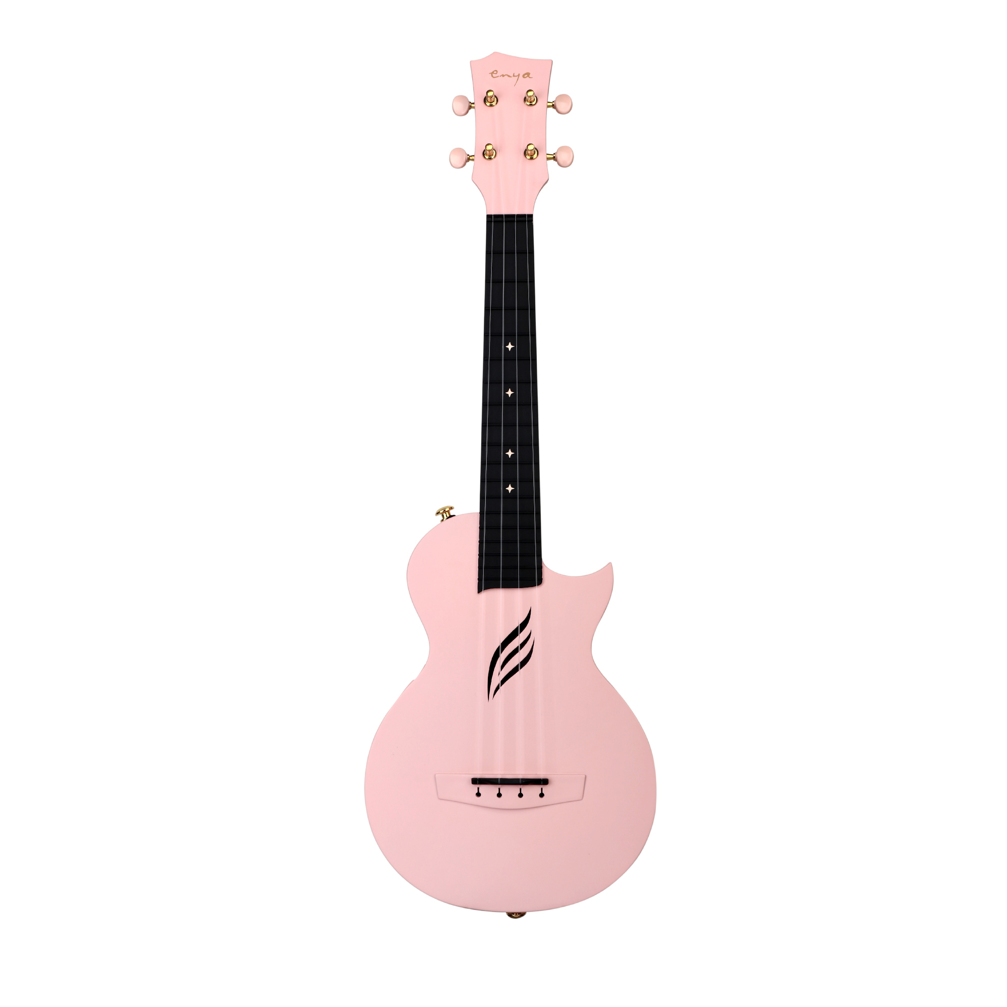 Enya Concert Nova U Carbon Fiber Travel Ukulele-Pink Matt