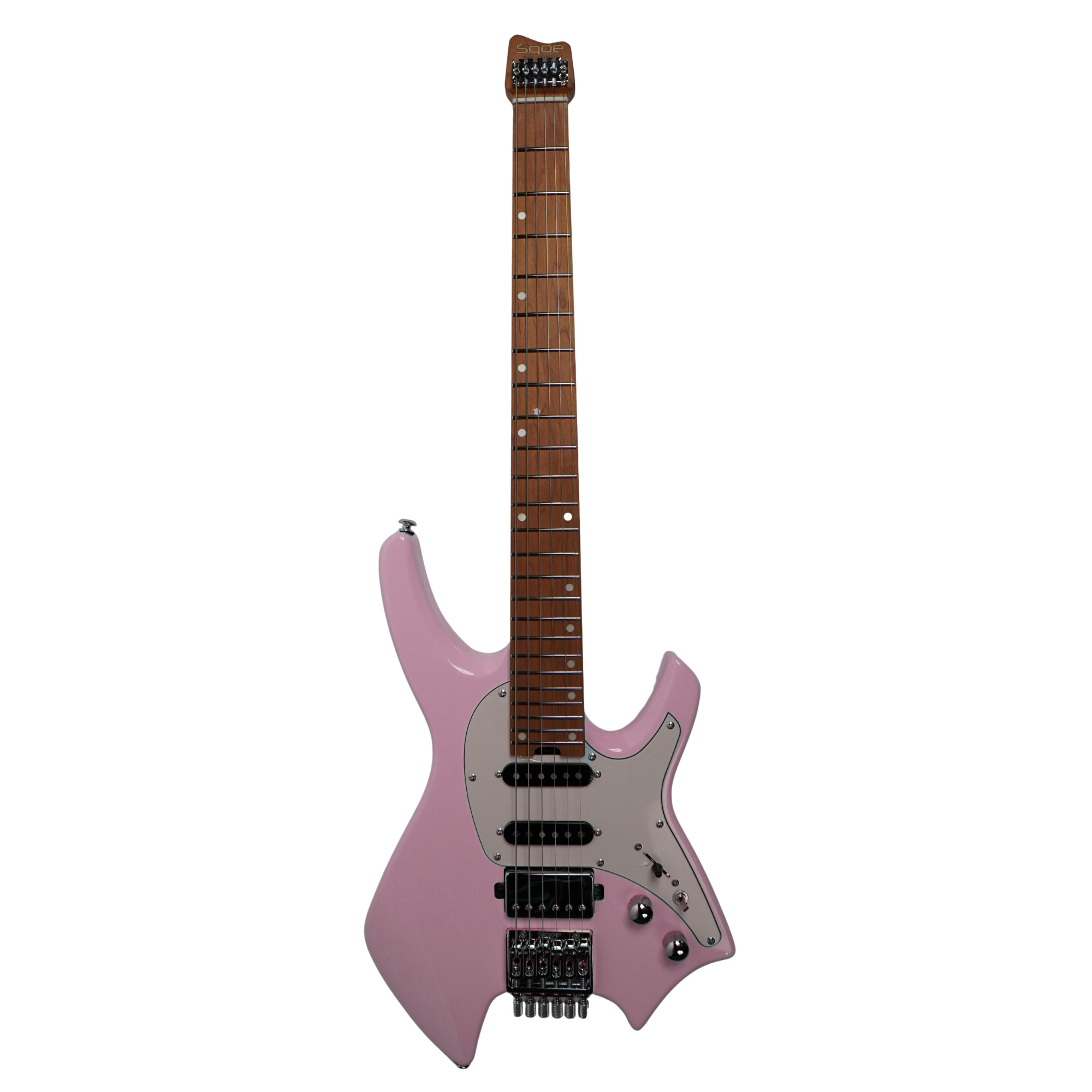 SQOE Headless Electric guitar SEWT700 - Shell Pink HSS