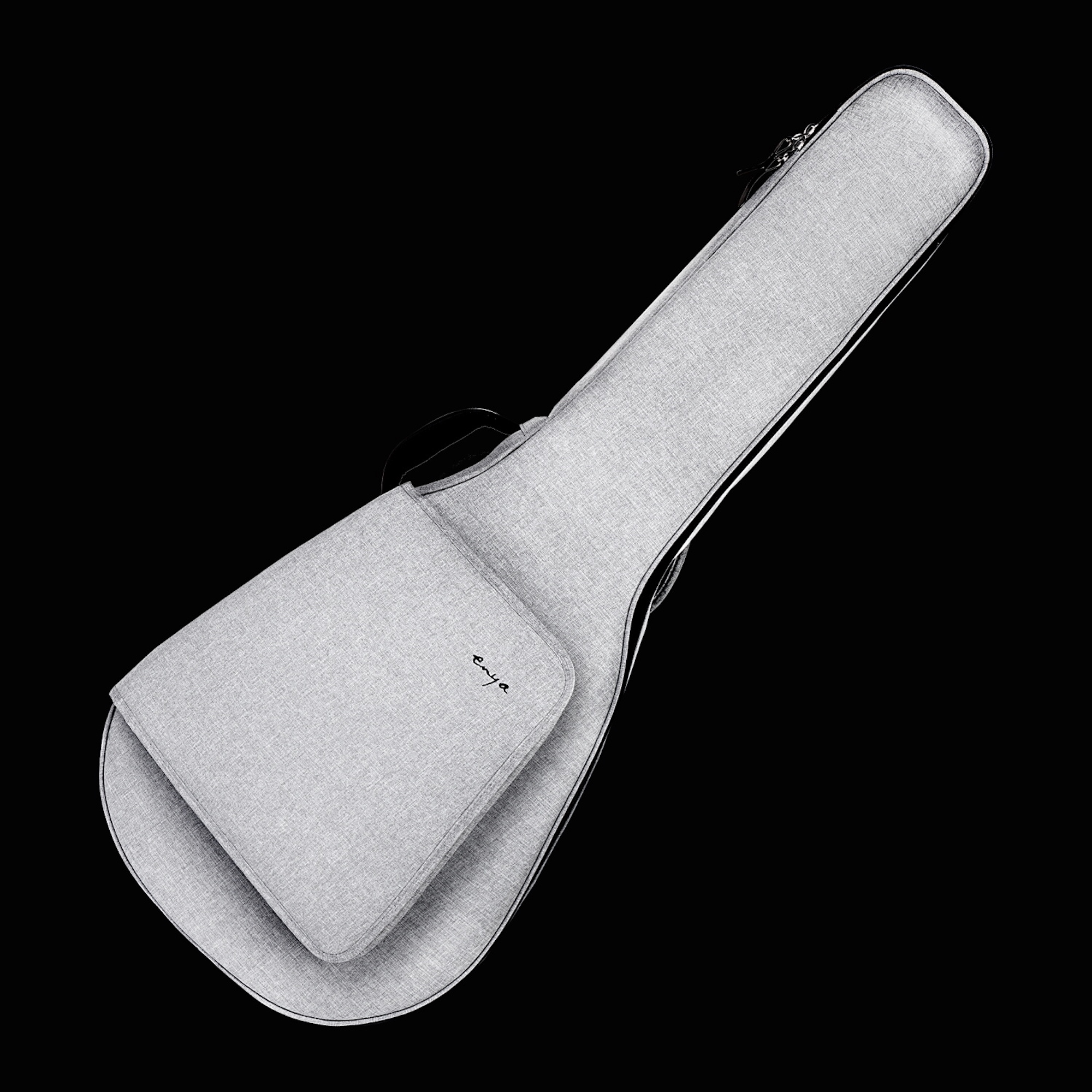 Enya EA-Q1 EQ Solid Top TransAcoustic Guitar- Natural