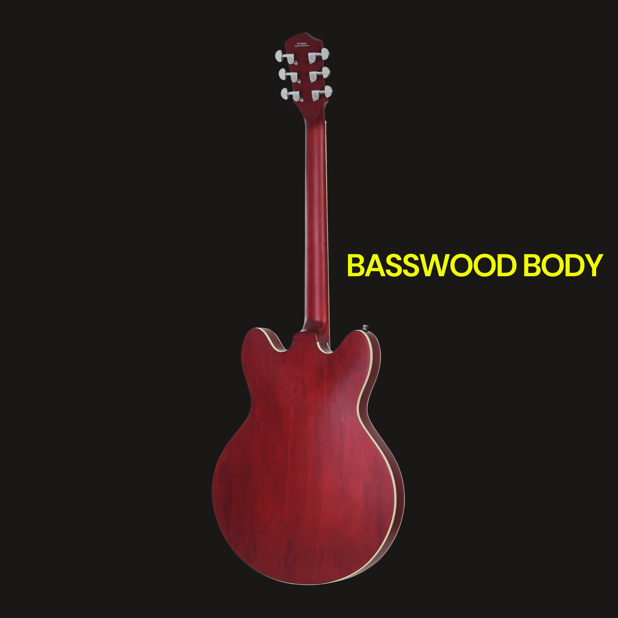 HEX Q300S TRD - SEMI HOLLOW Q SERIES - TRANSPARENT RED