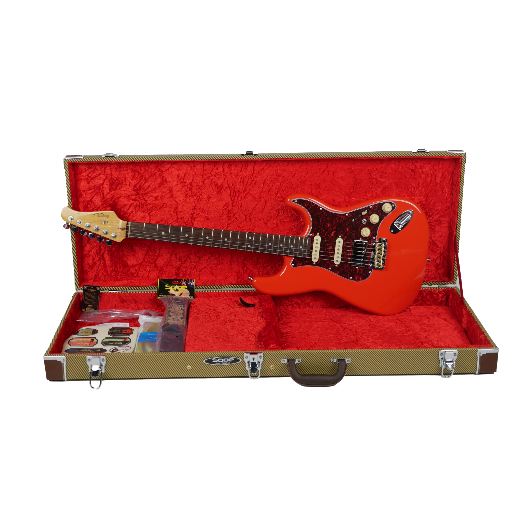 SQOE SEST1000 Red full body with hardcase
