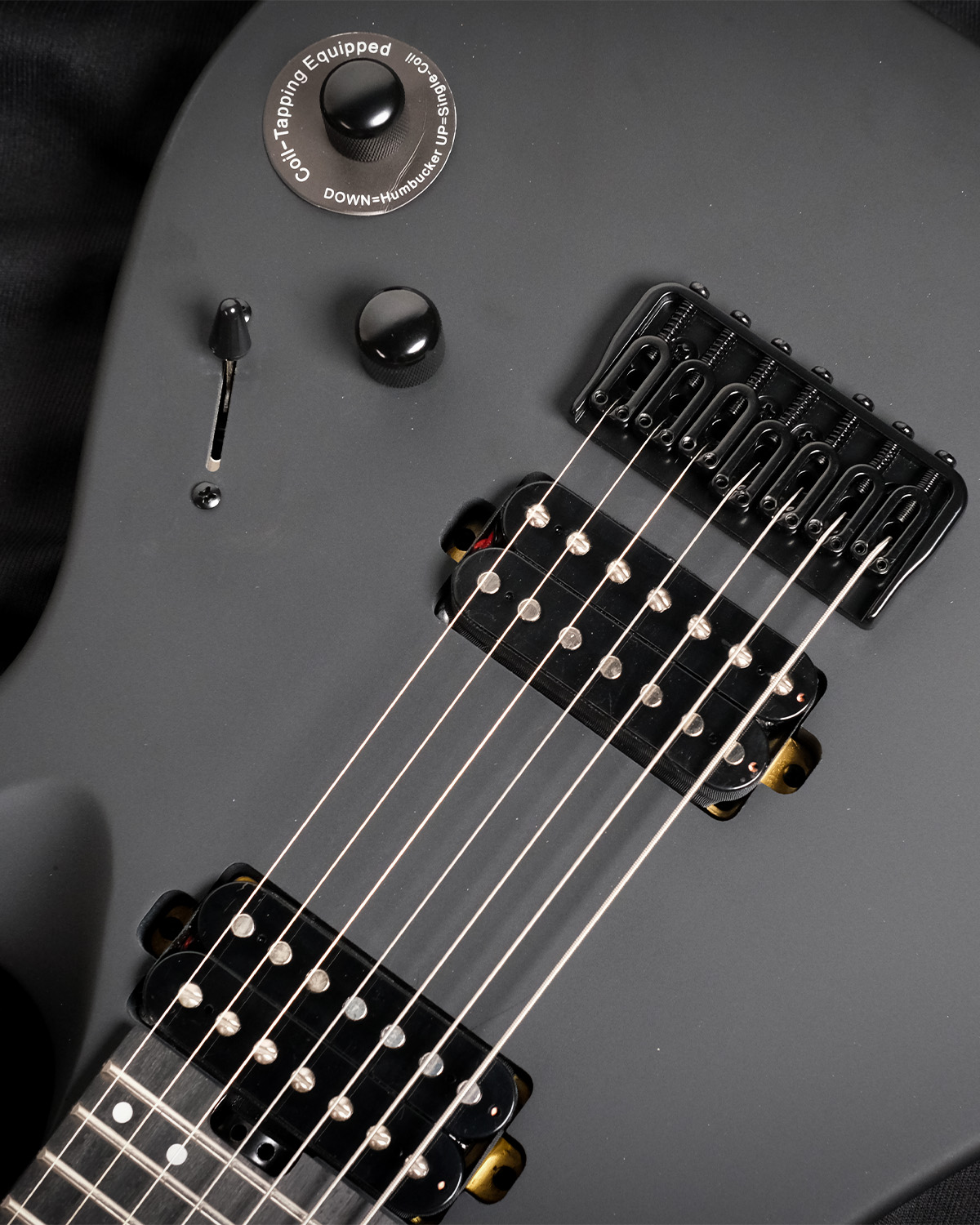 SQOE SEIB7S Black Warrior HH Super Strat