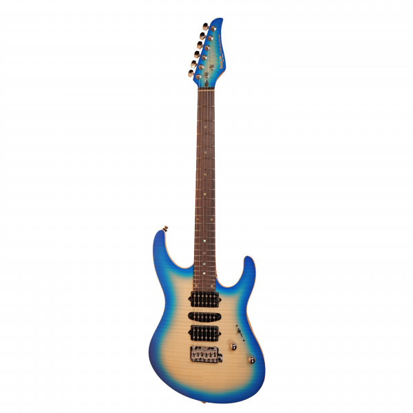 SQOE SEIB998 Ice heart blue Custom HSH Electric Guitar
