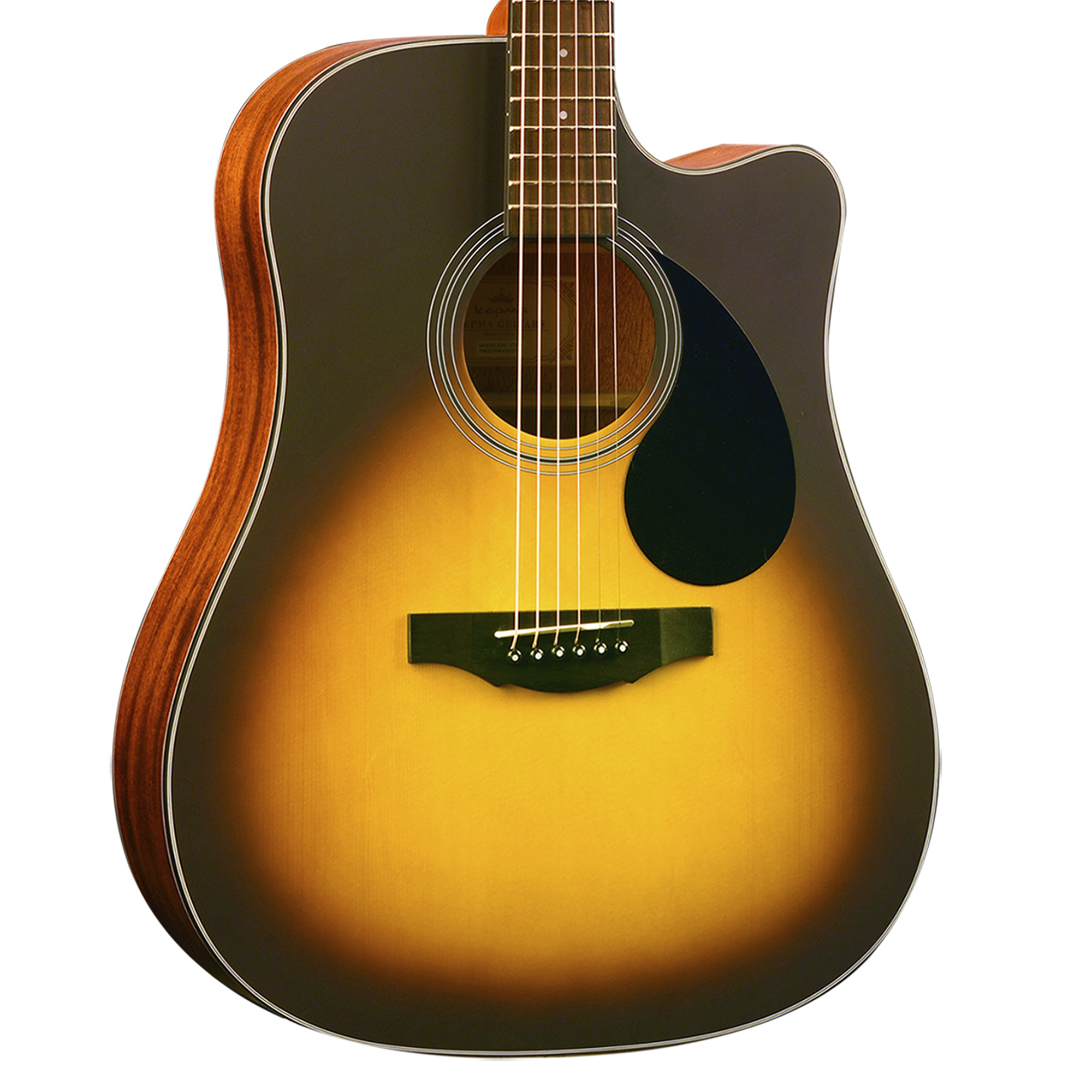 Kepma EDC Acoustic Guitar - Sunburst Matt