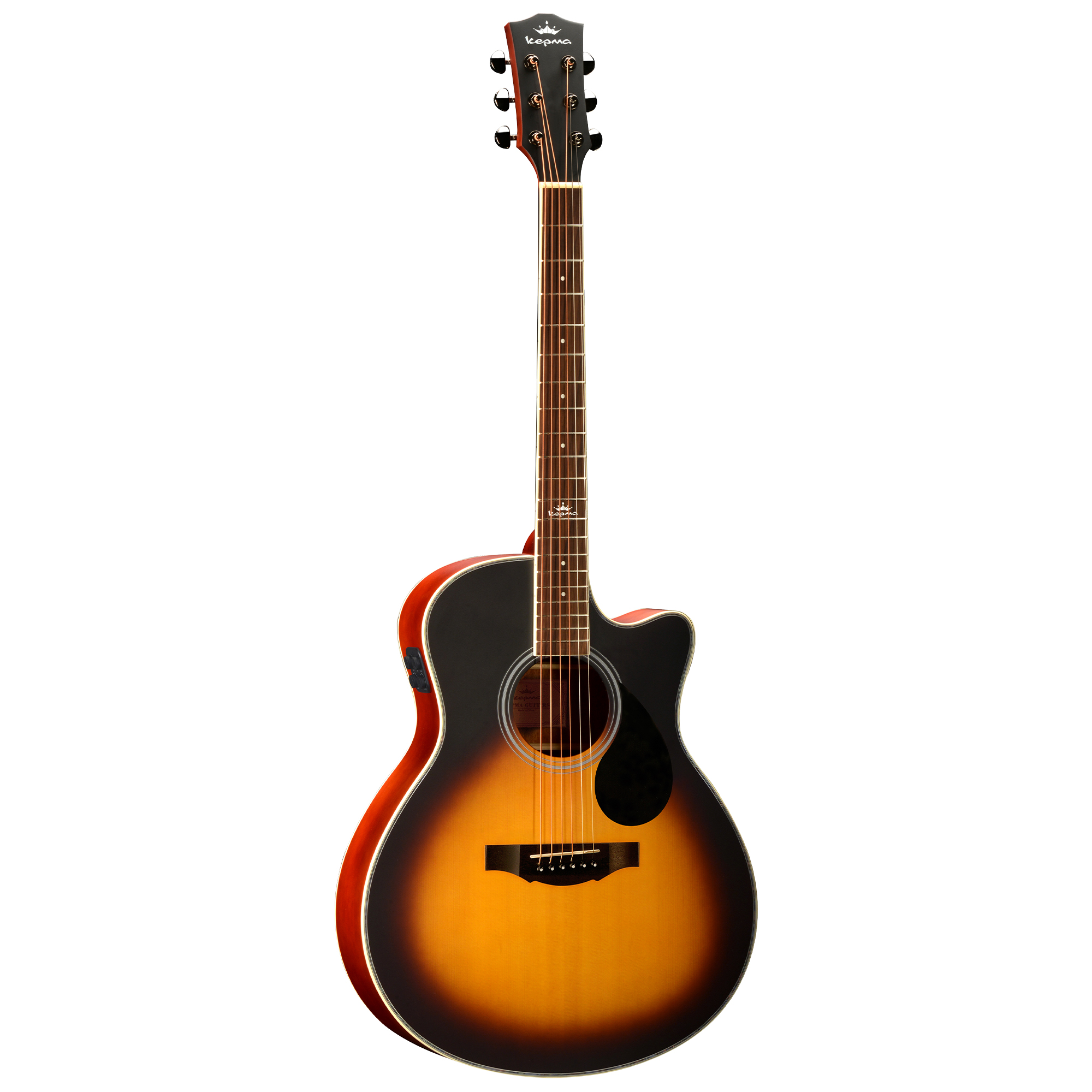Kepma A1CE PRO TRANS K10- Semi acoustic Guitar- Sunburst Matt