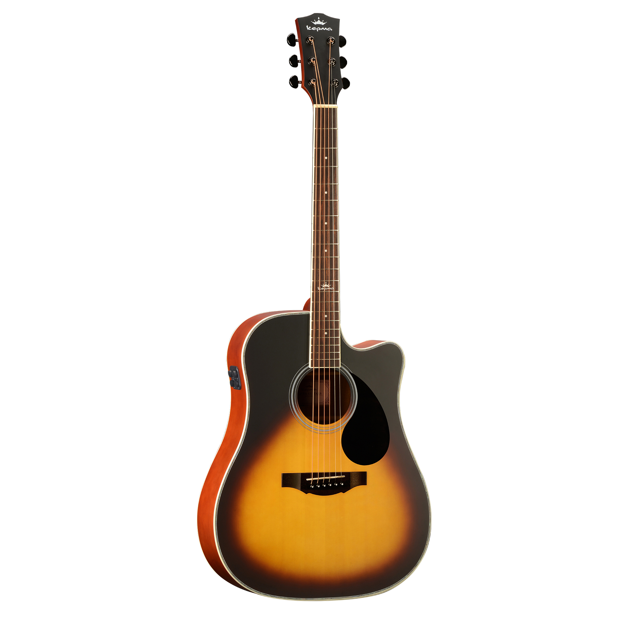 Kepma D1CE TRANS K10- Semi acoustic Guitar- Sunburst Matt