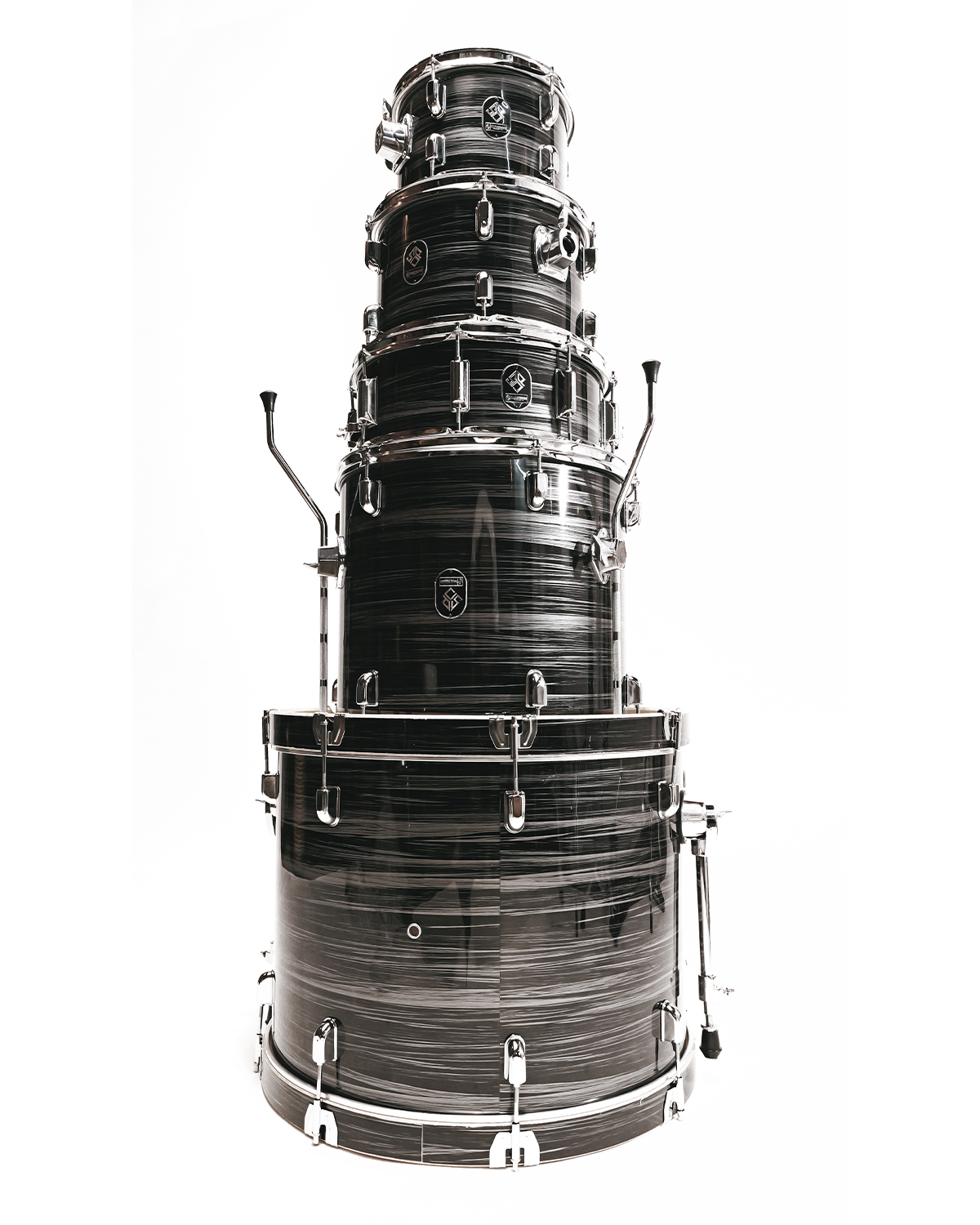 Strydom Sonic Scout 5-Piece Acoustic DrumKit Carbon pulse black