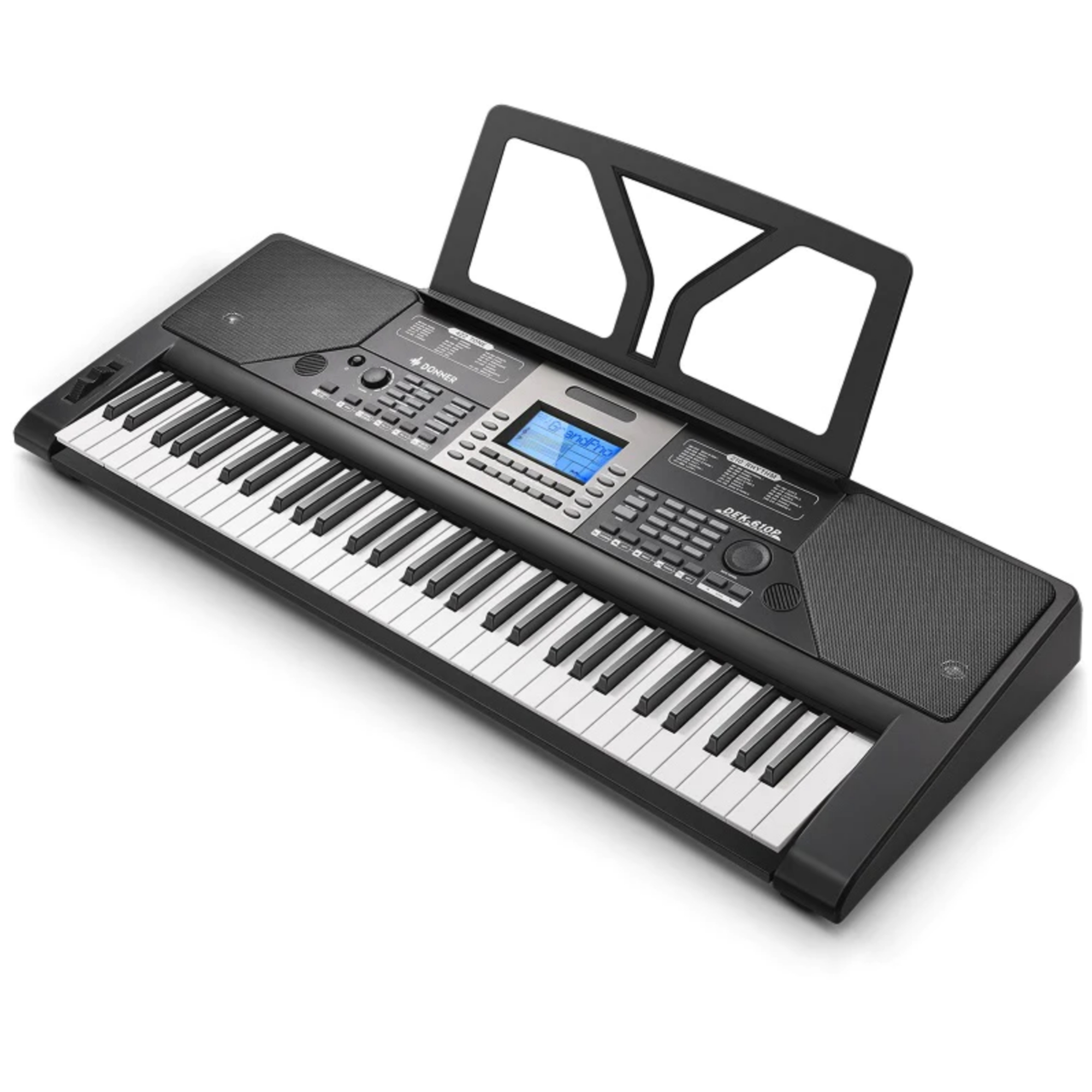 DEK610 Keyboard Piano 61 Key Piano Keyboard for BeginnerProfessional Electric Piano with Microphone Piano App Supports MP3USB MIDIMicrophoneInsertion of the pedal