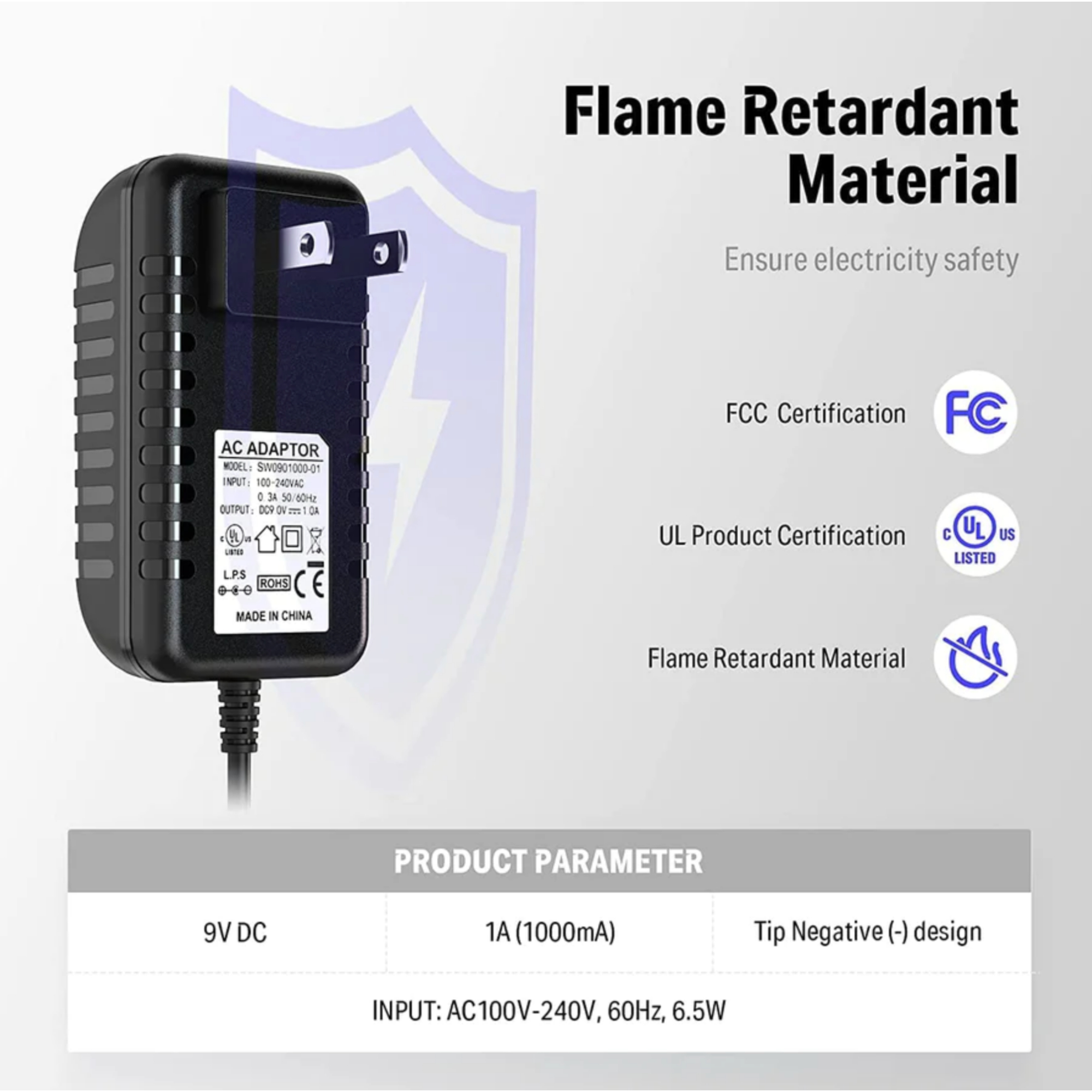 Alimentatore Donner 9V 1A Per Pedali Effetti - Cavo 5 Vie, Riduzione Rumore, Per Chitarra - Foto 7