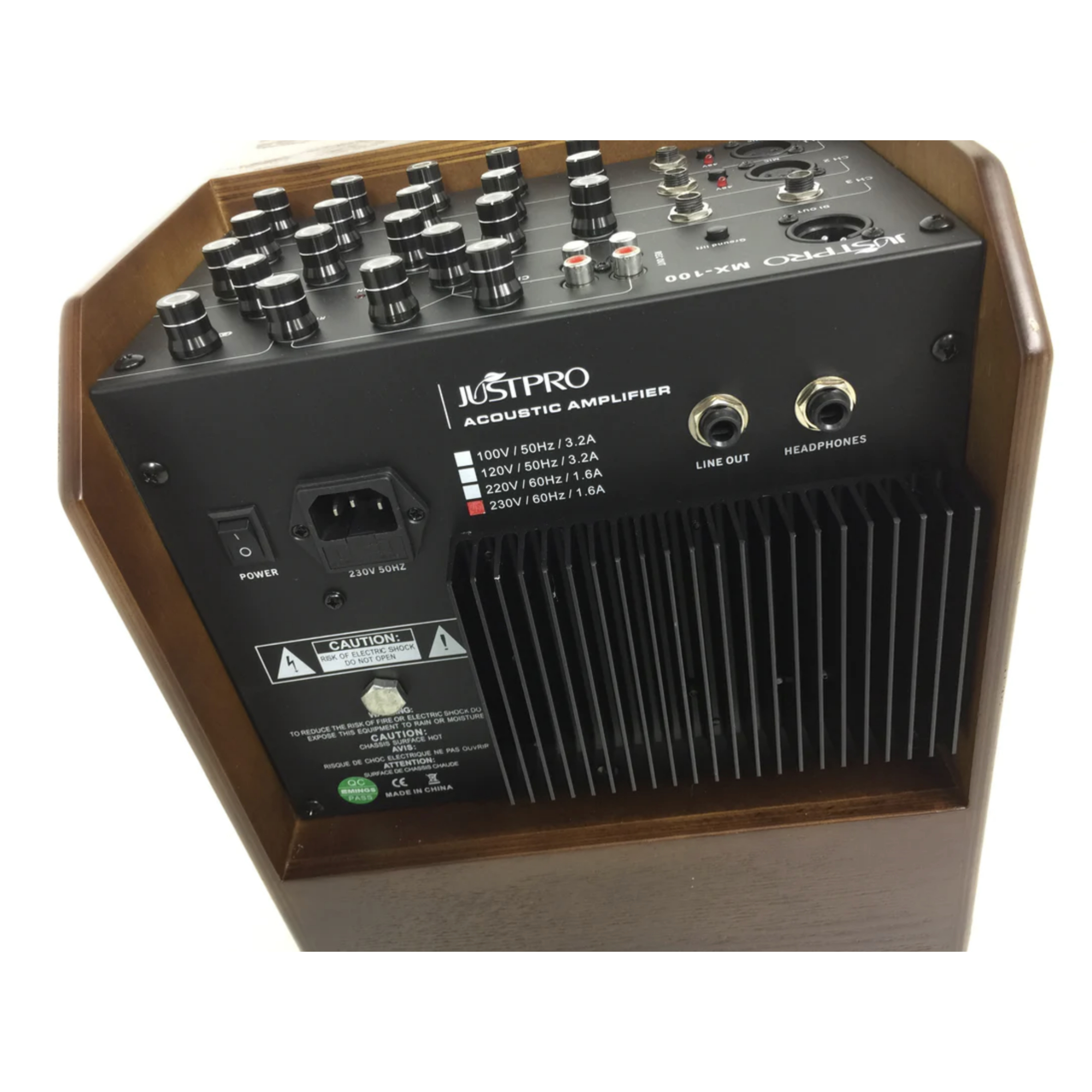 JustPRO MX100 100w Amplifier 4 Independent Channels Noise Elimination