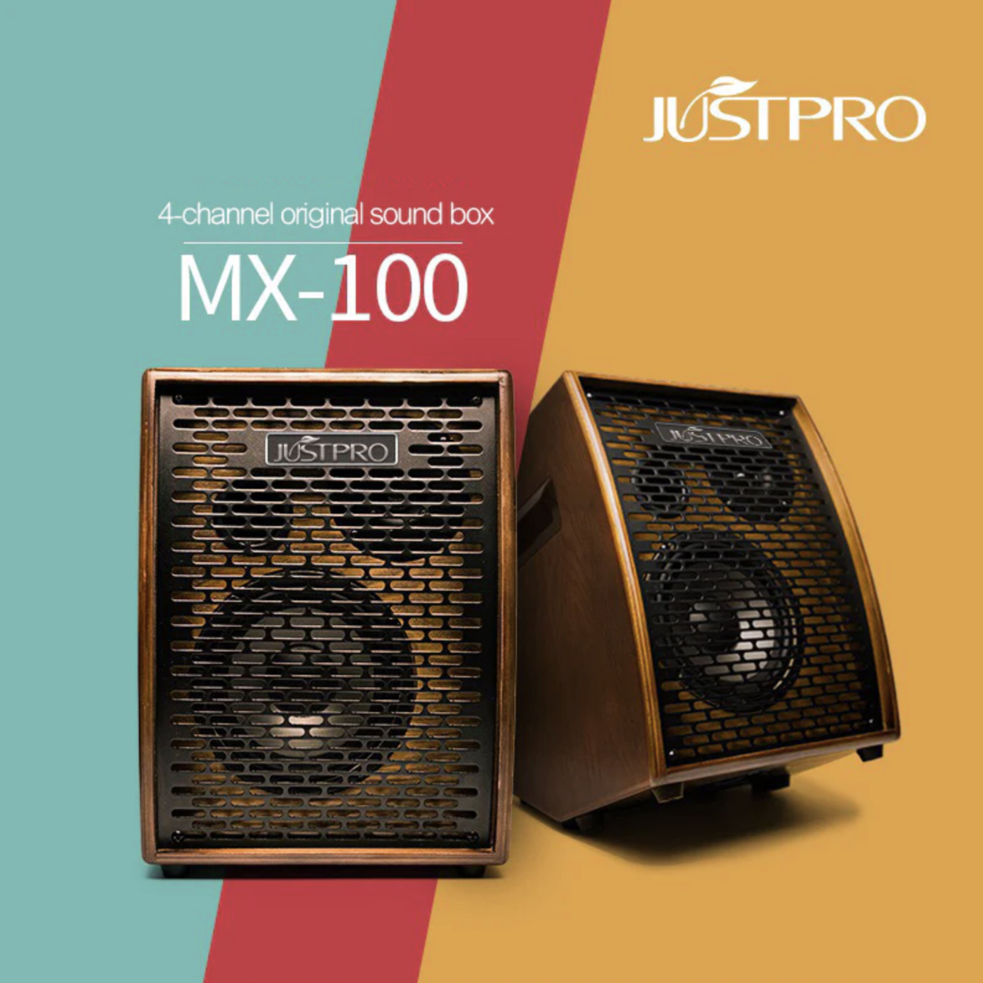 JustPRO MX100 100w Amplifier 4 Independent Channels Noise Elimination