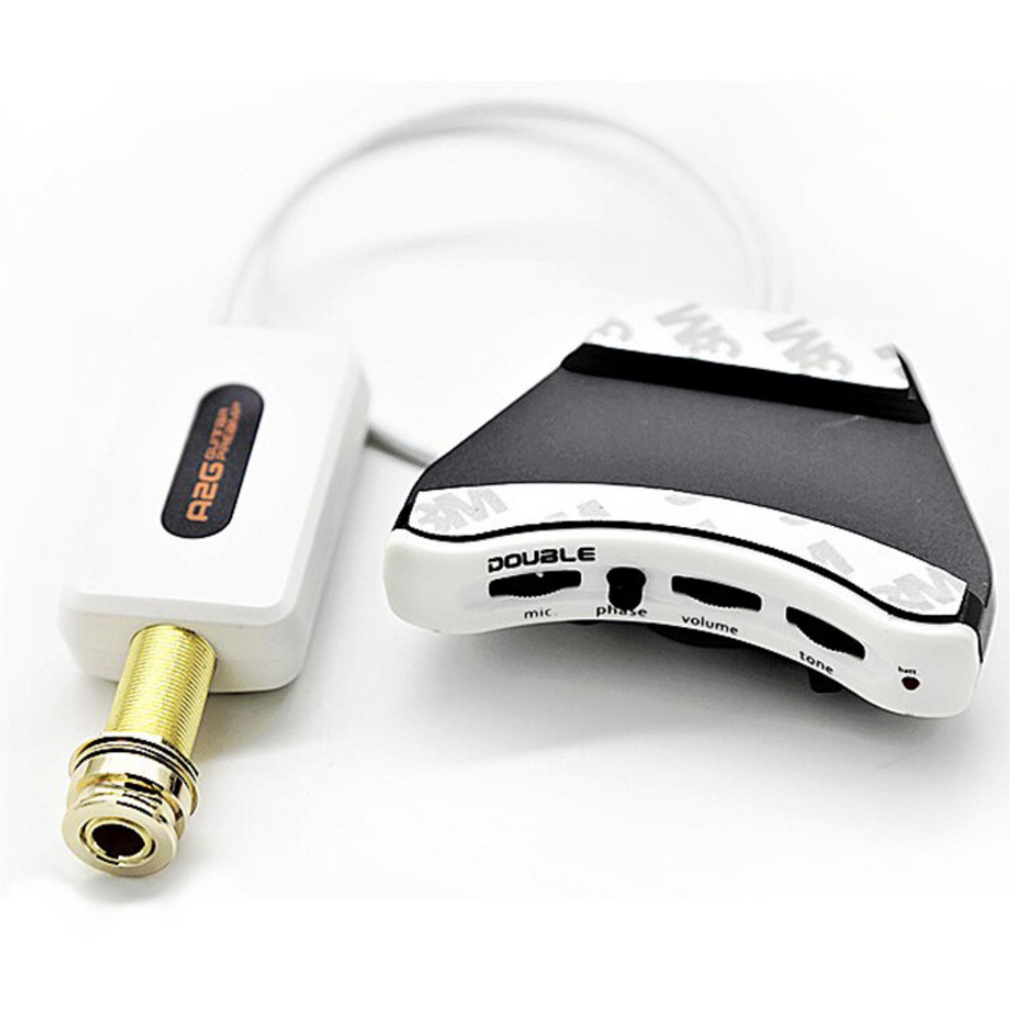 Active Acoustic pick up Double A2G with condenser mic blend